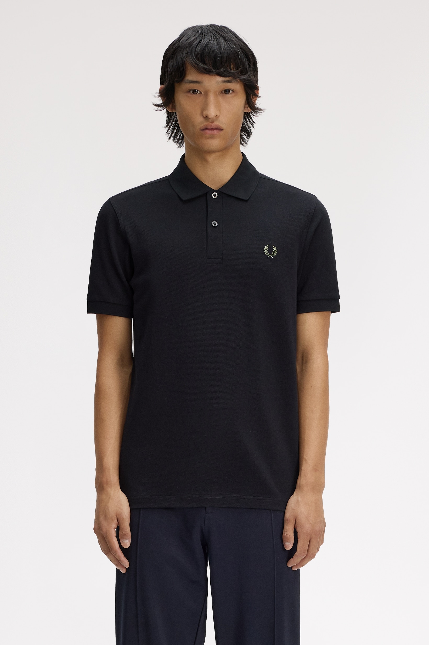 Polo Fred Perry 'M6000' Preto-1
