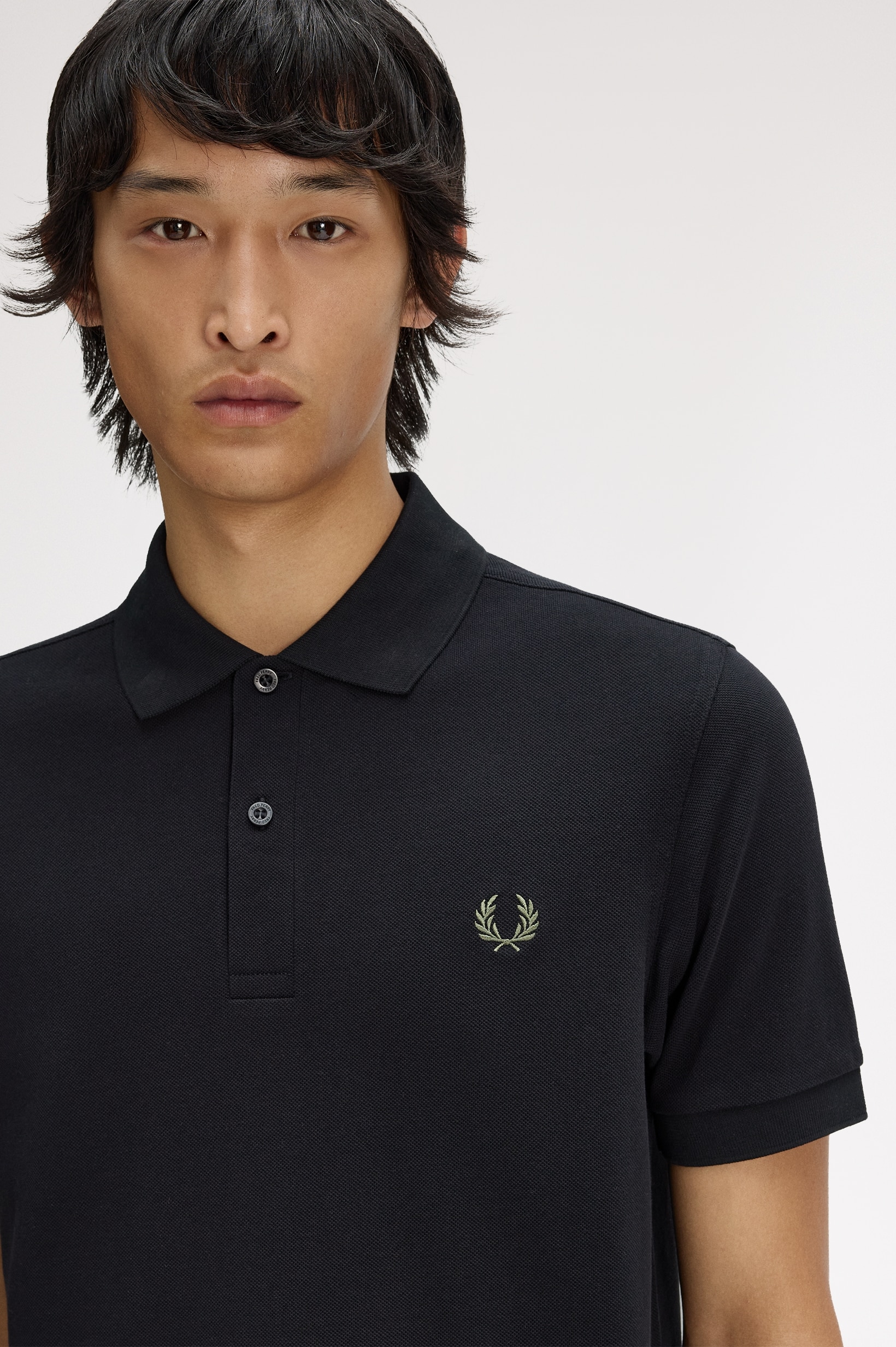 Polo Fred Perry 'M6000' Preto-2