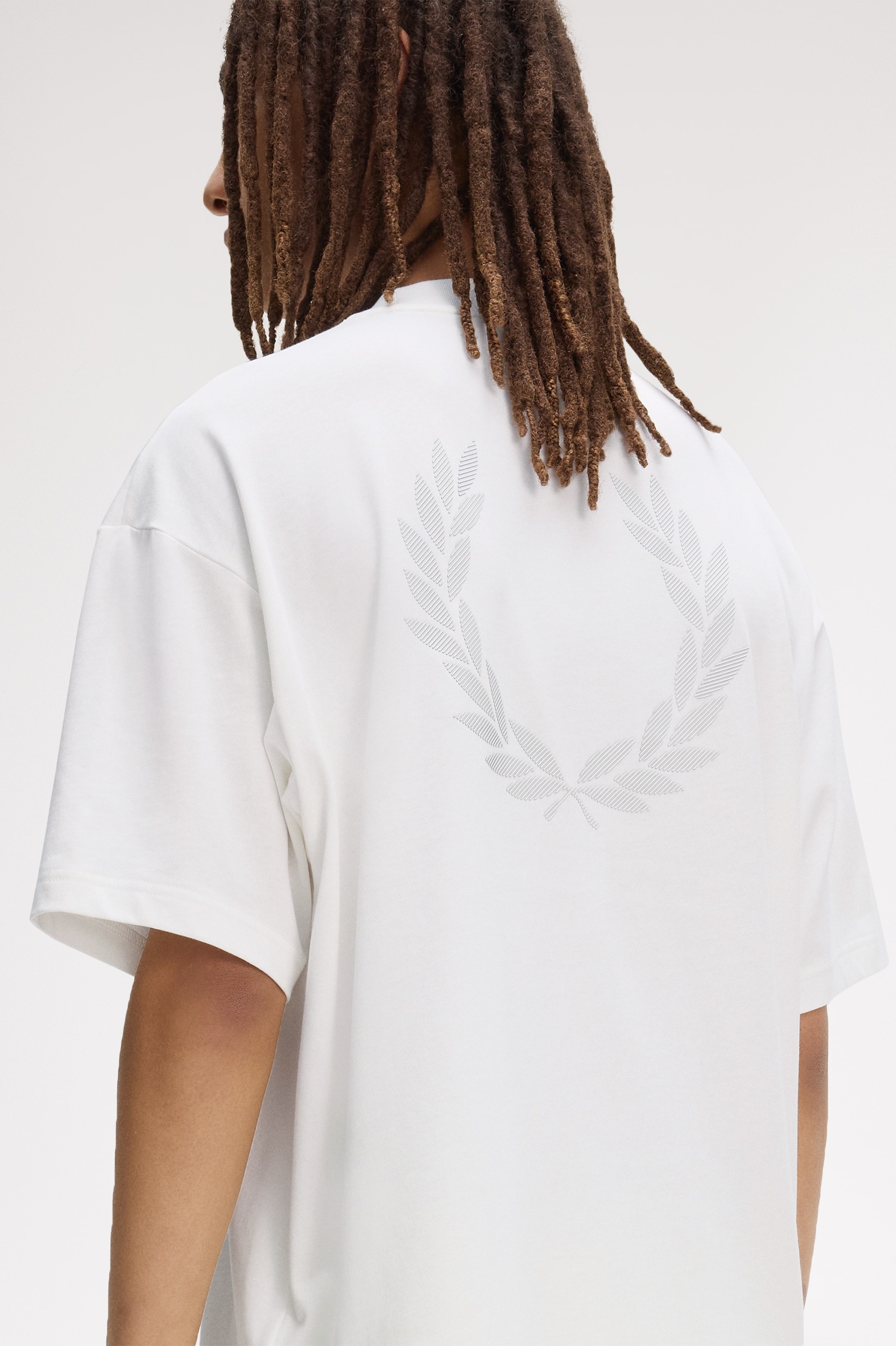 T-Shirt com Estampado 'Laurel Wreath' Brancos-2