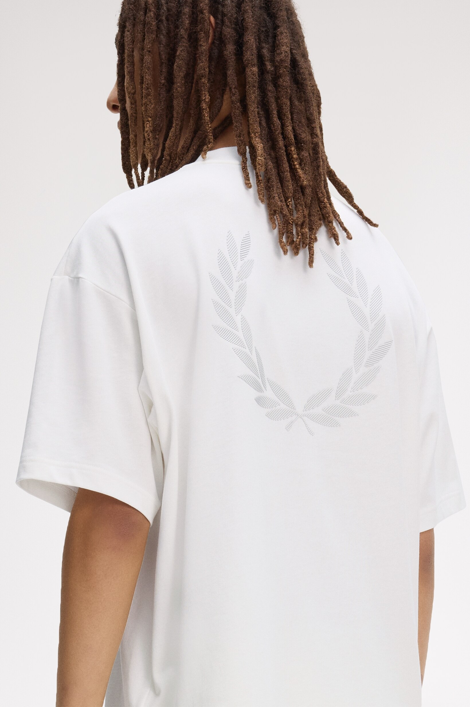 T-Shirt com Estampado 'Laurel Wreath' Brancos-2