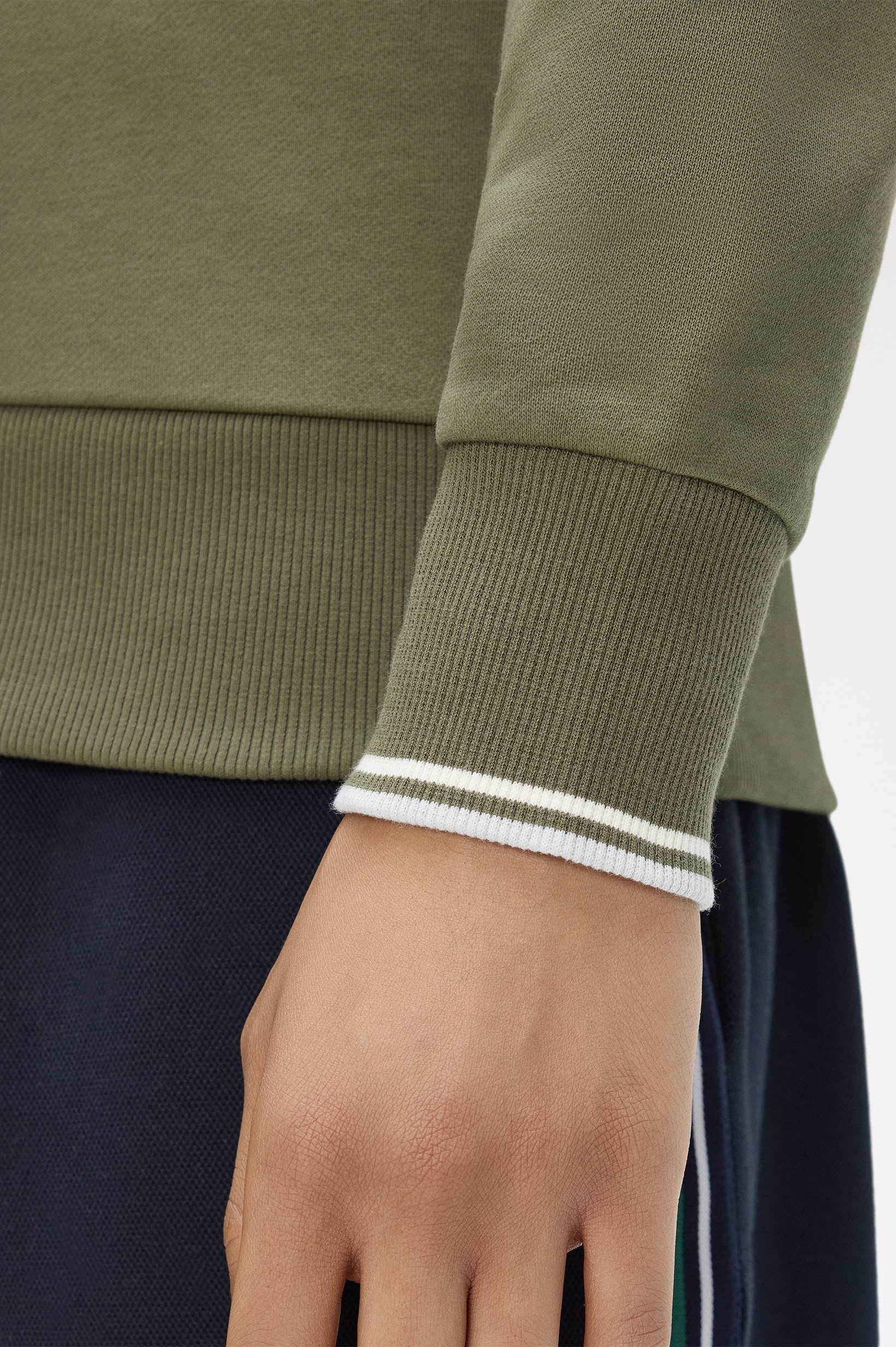 Sweatshirt com Fecho de Correr Azul-2