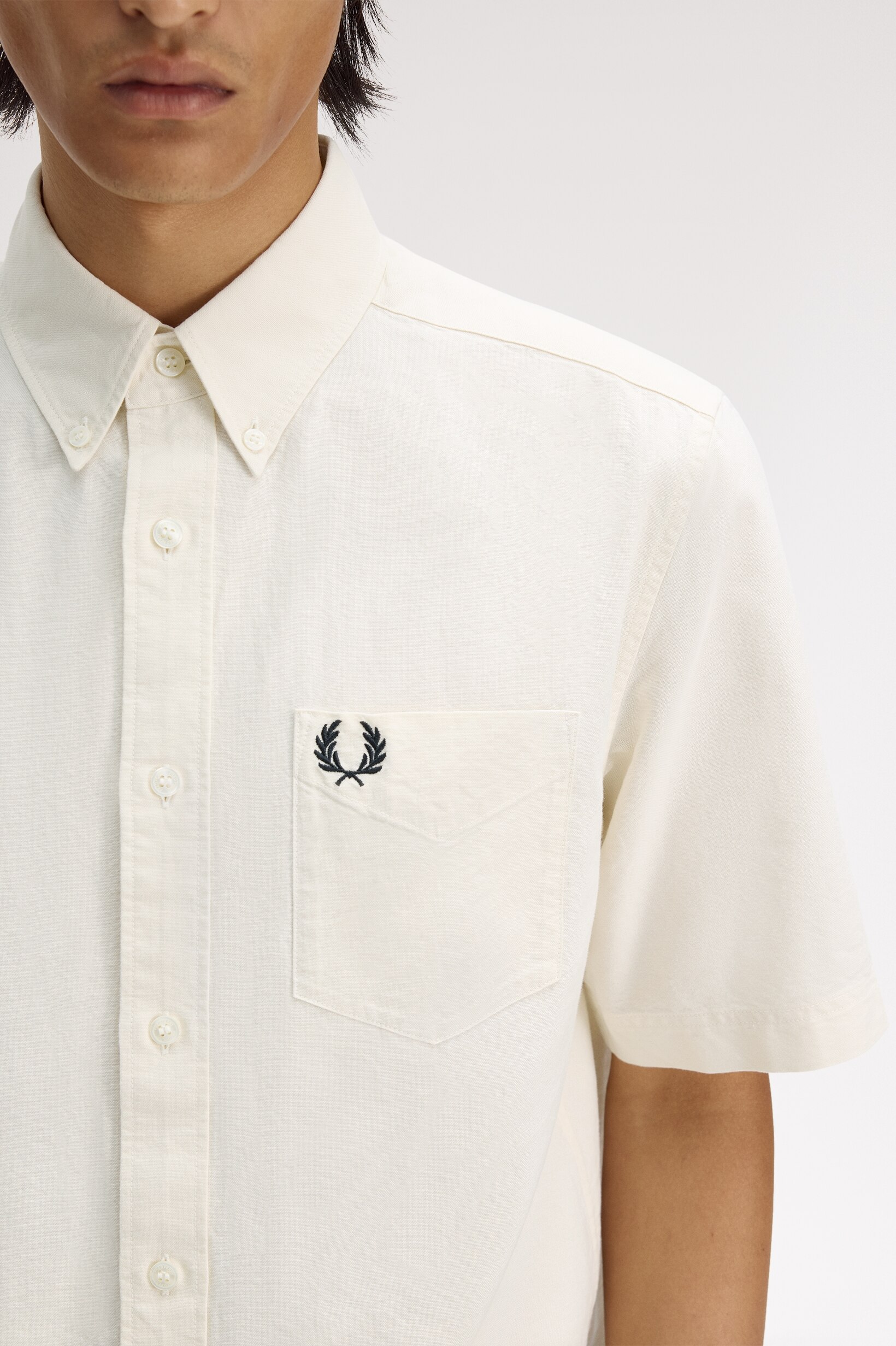 Camisa 'Oxford' de Manga Curta Cru-3