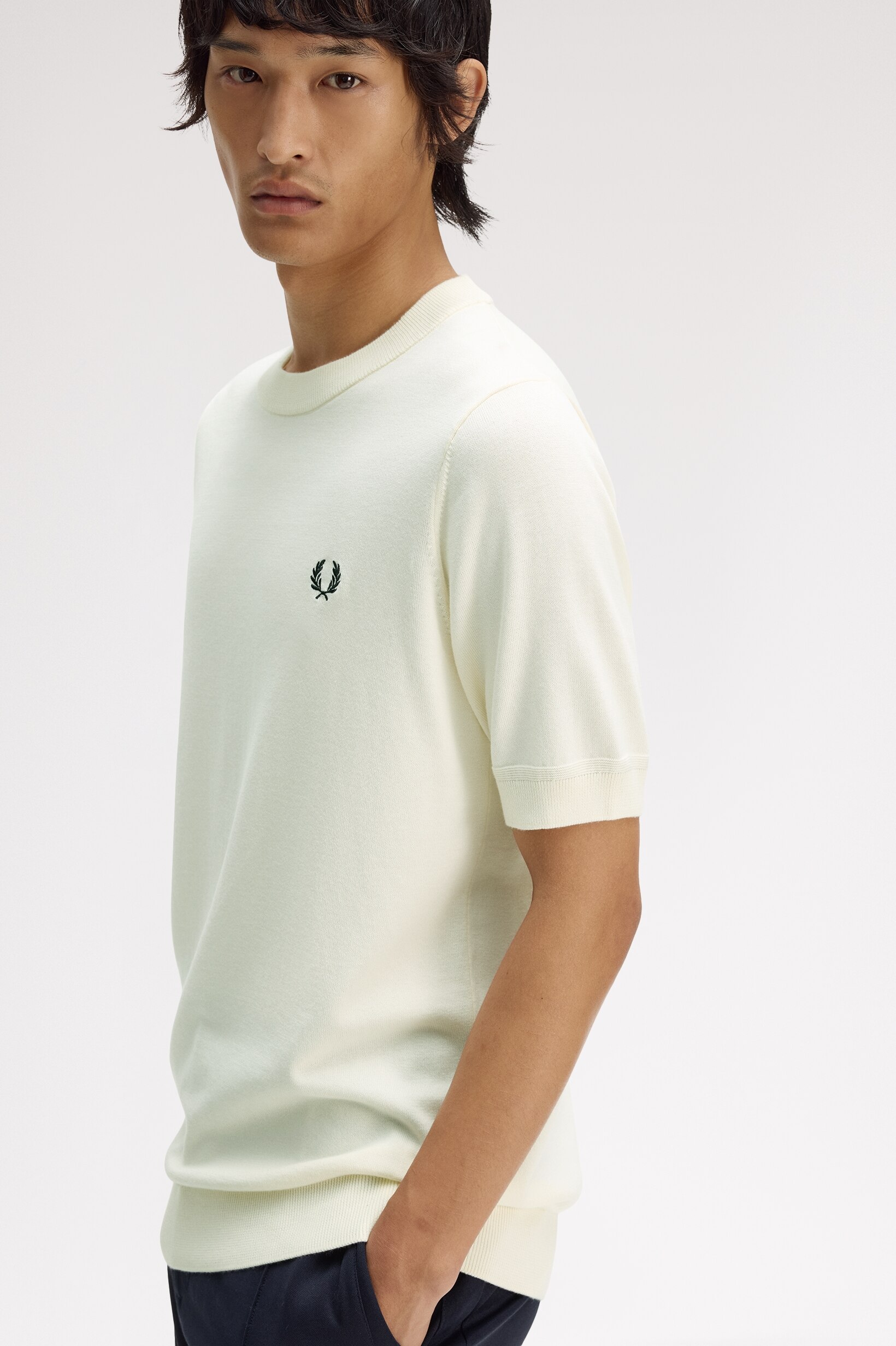 T-Shirt 'Cotton Knitted' Cru-2