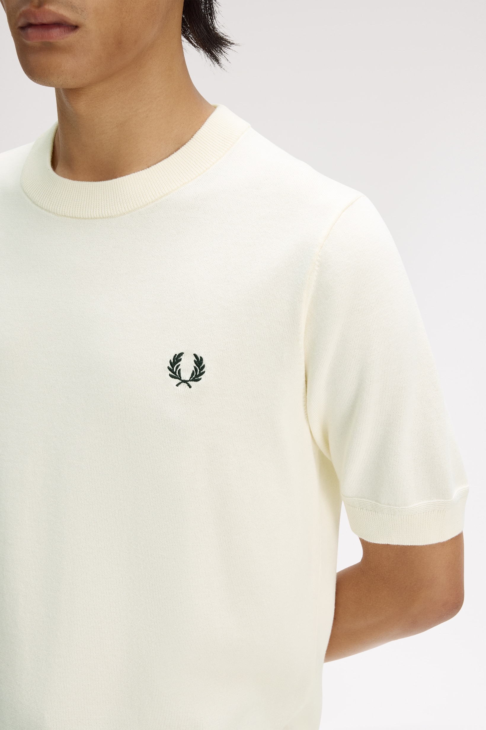 T-Shirt 'Cotton Knitted' Cru-3