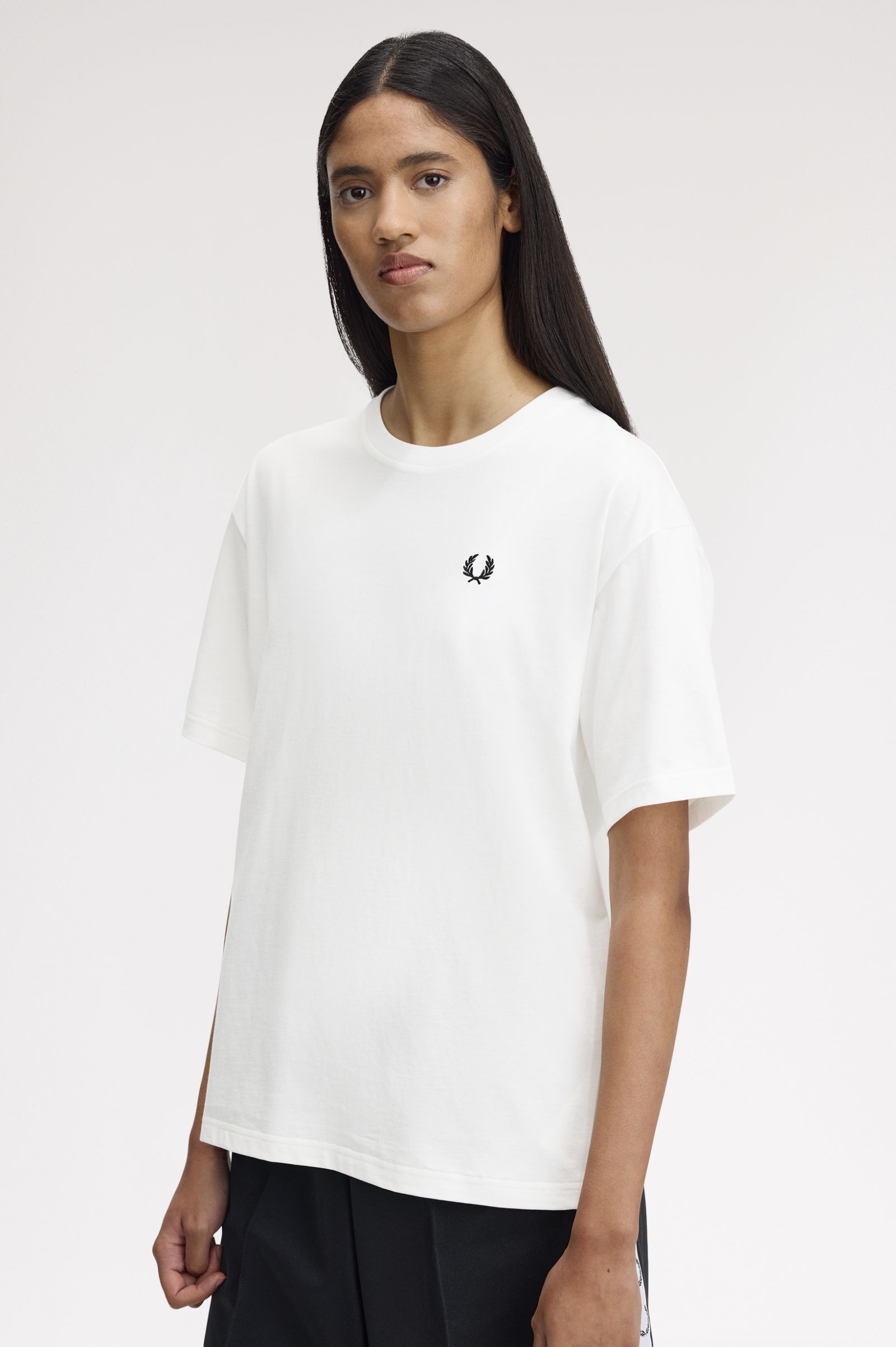 Crew Neck T-Shirt' Branco-2