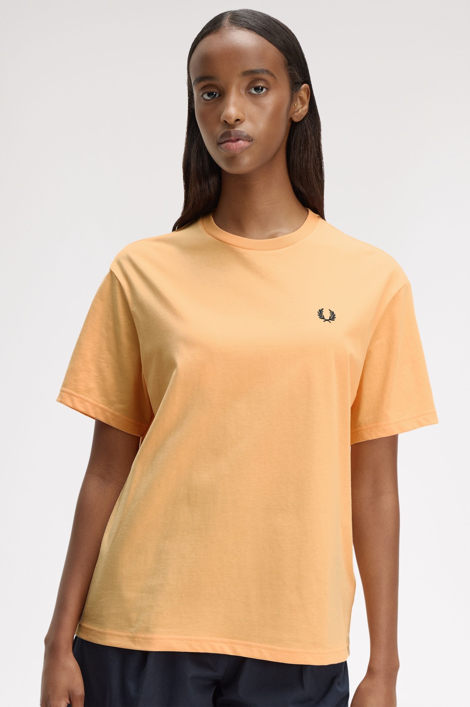 Crew Neck T-Shirt' Laranja-2