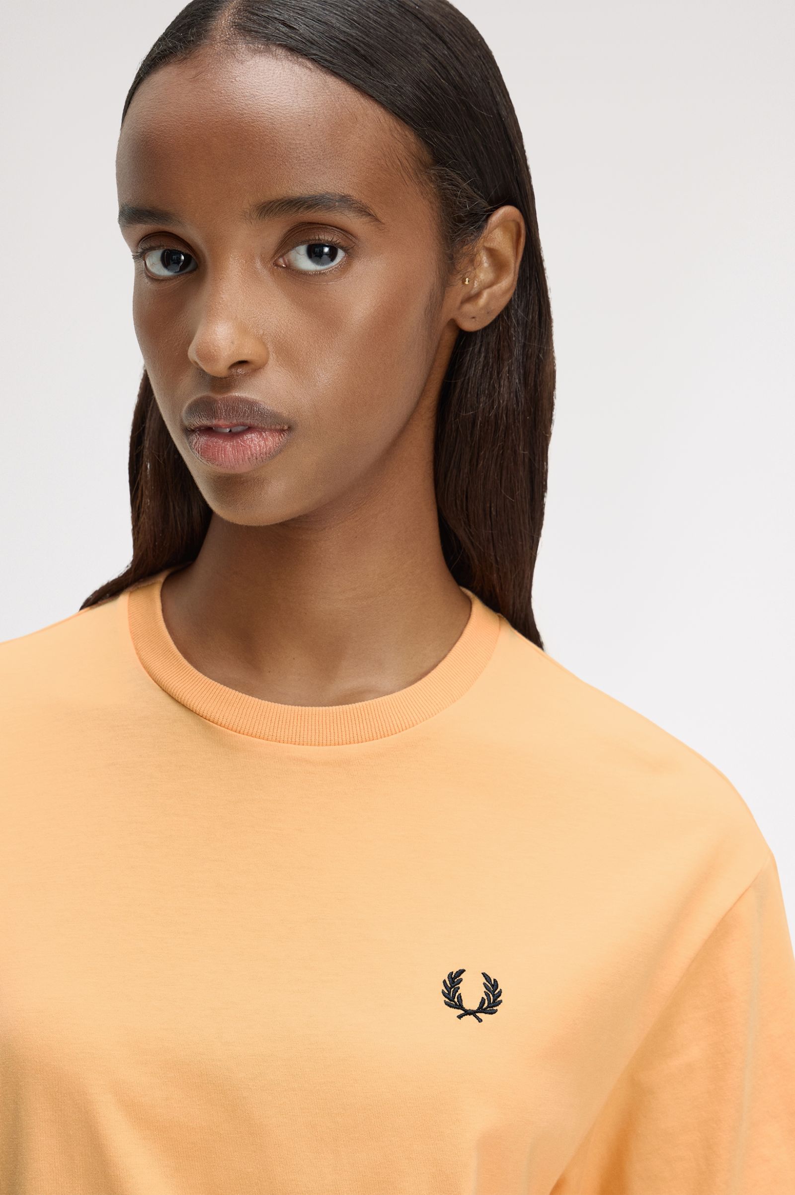 Crew Neck T-Shirt' Laranja-3