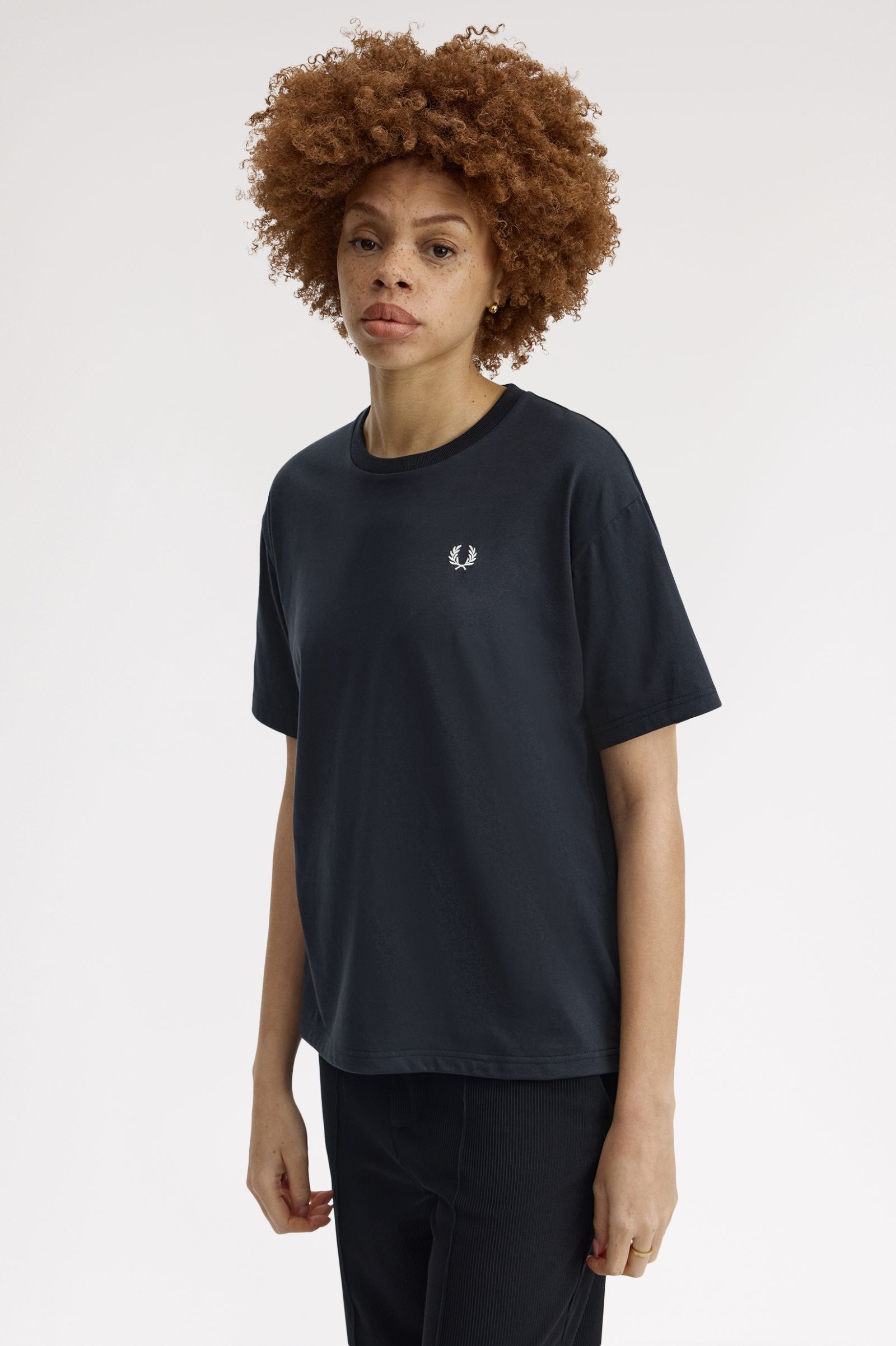 Crew Neck T-Shirt' Azul-marinho-2