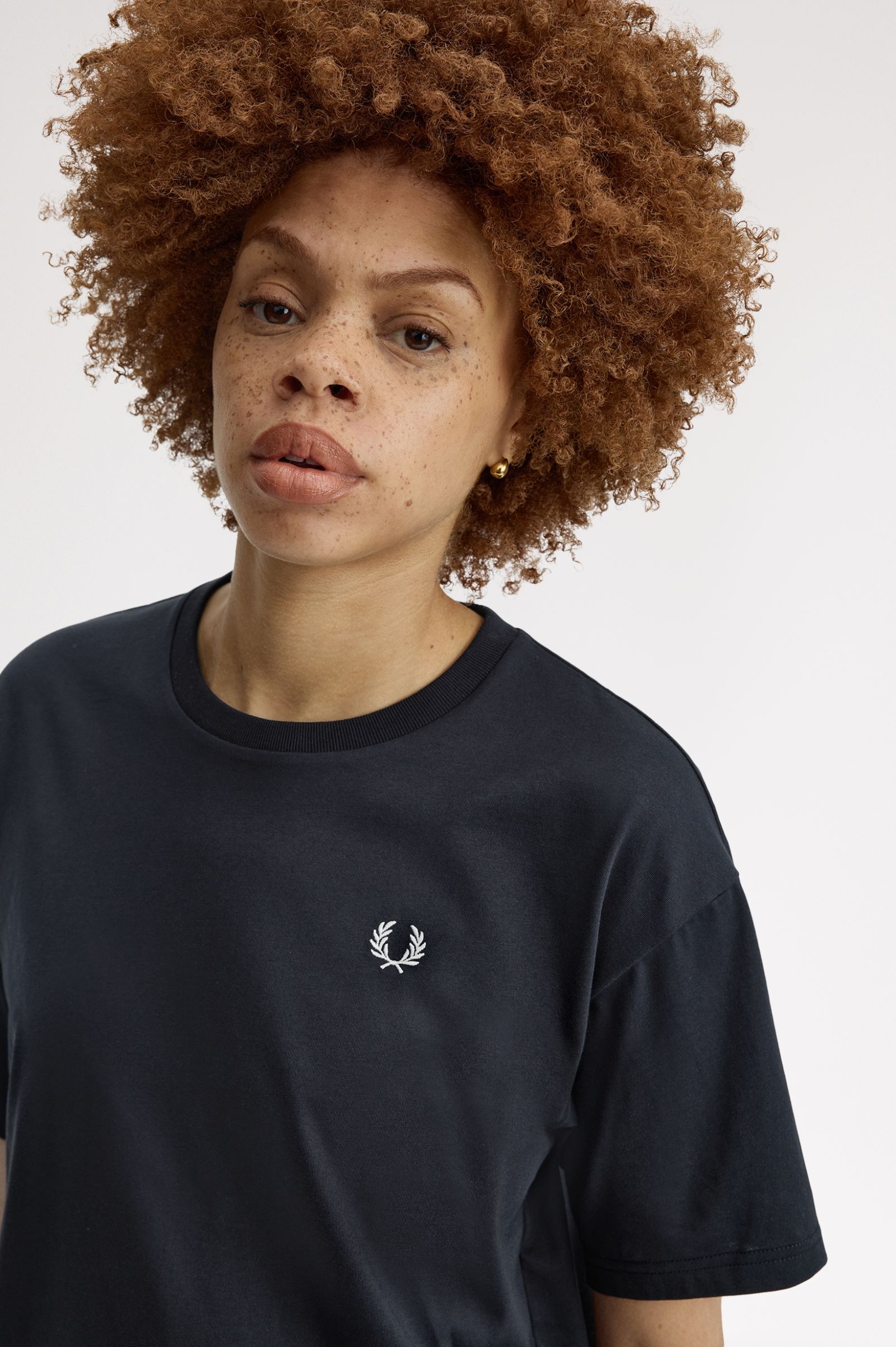 Crew Neck T-Shirt' Azul-marinho-3