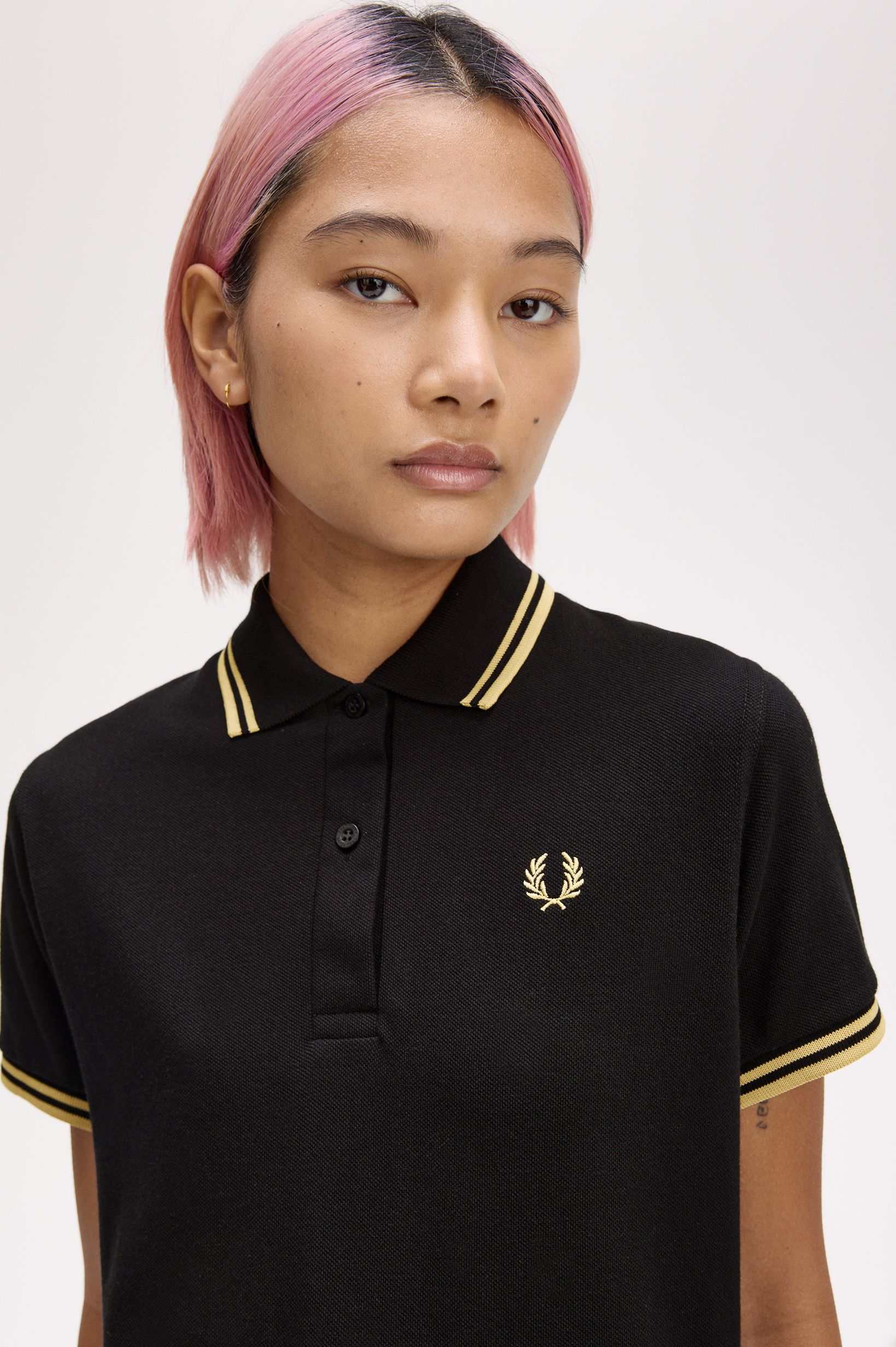 The Twin Tipped Fred Perry Shirt' Preto-3
