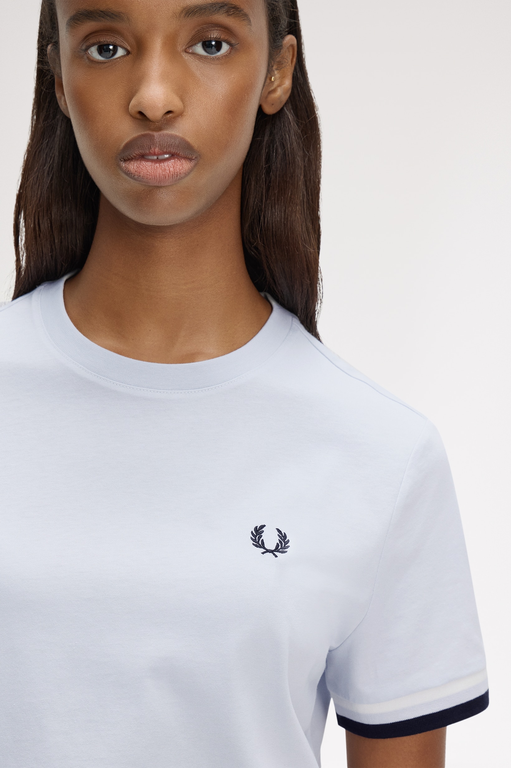 Bold Tipped T-Shirt' Azul-claro-3