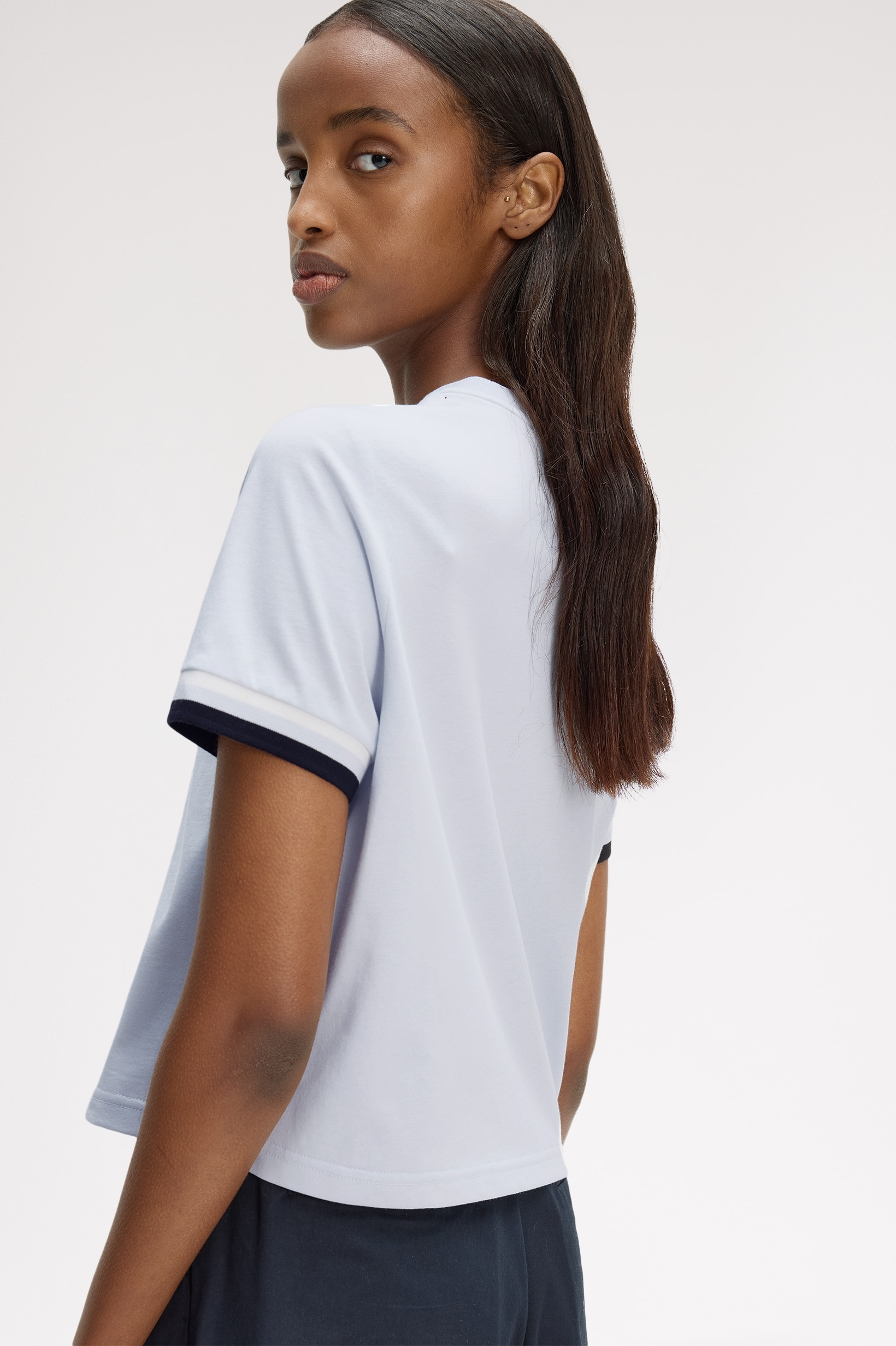 Bold Tipped T-Shirt' Azul-claro-2