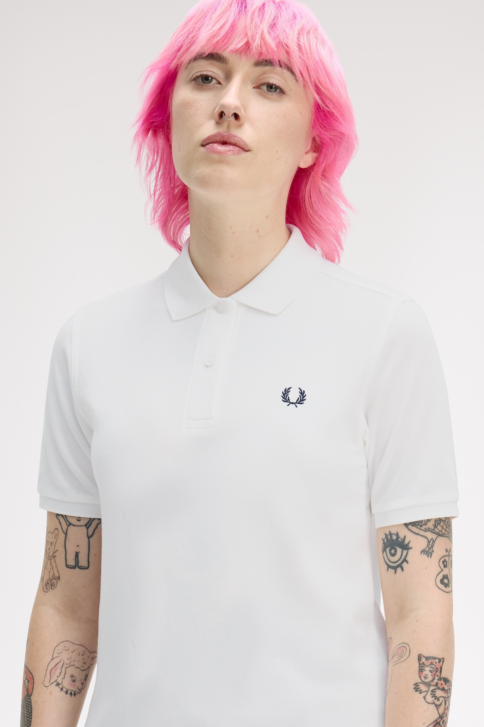 The Fred Perry Shirt' Branco-3