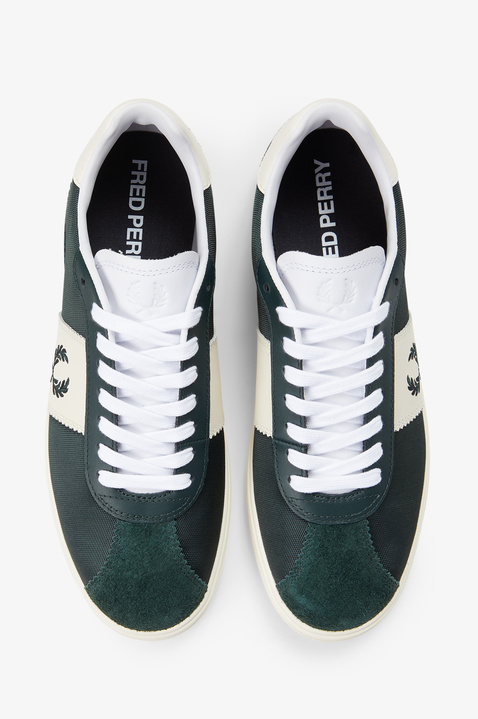 Sapatilhas 'B4' em Camurça Fred Perry Verde-2