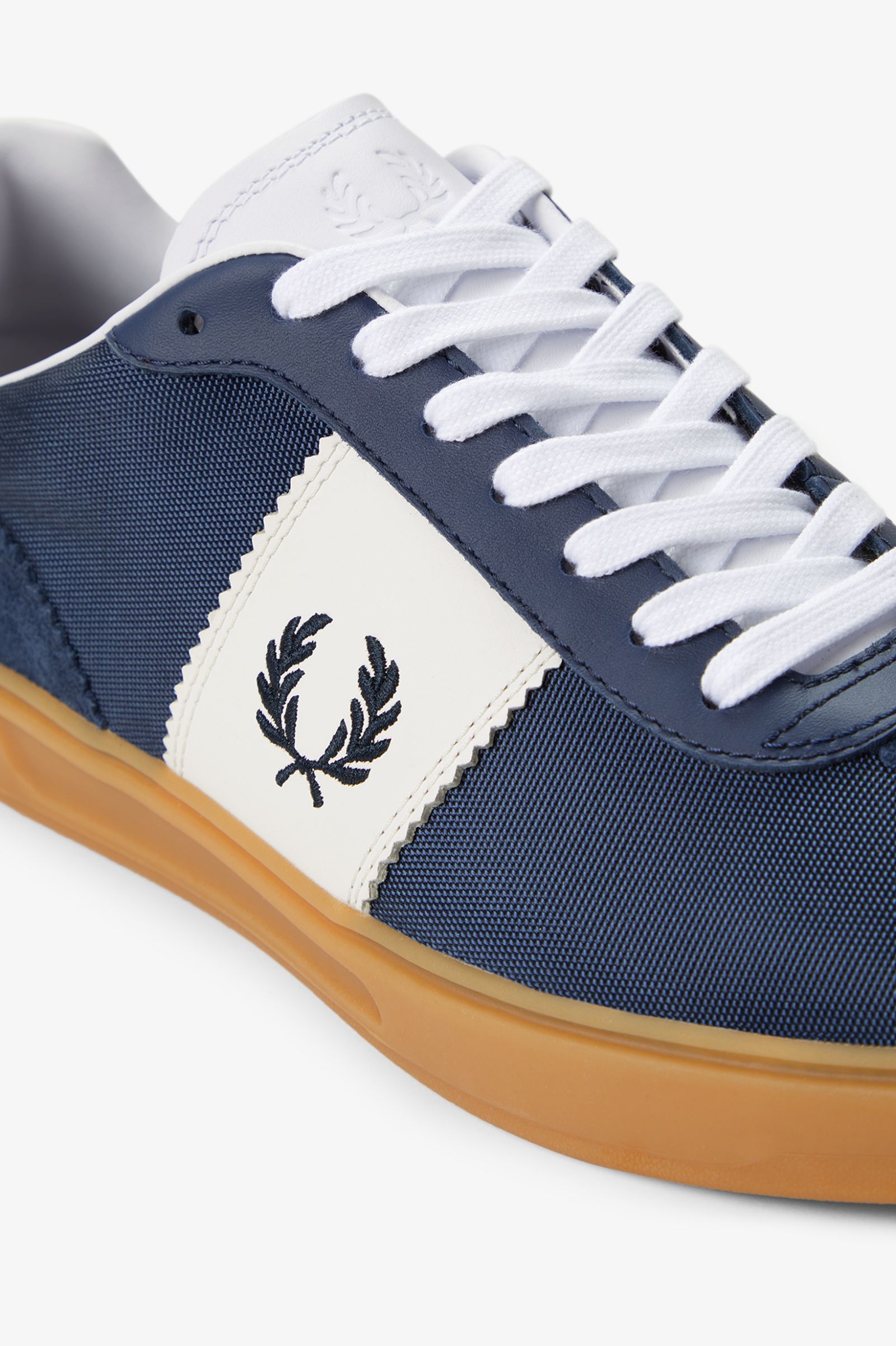 Sapatilhas 'B4' em Camurça Fred Perry Azul-6