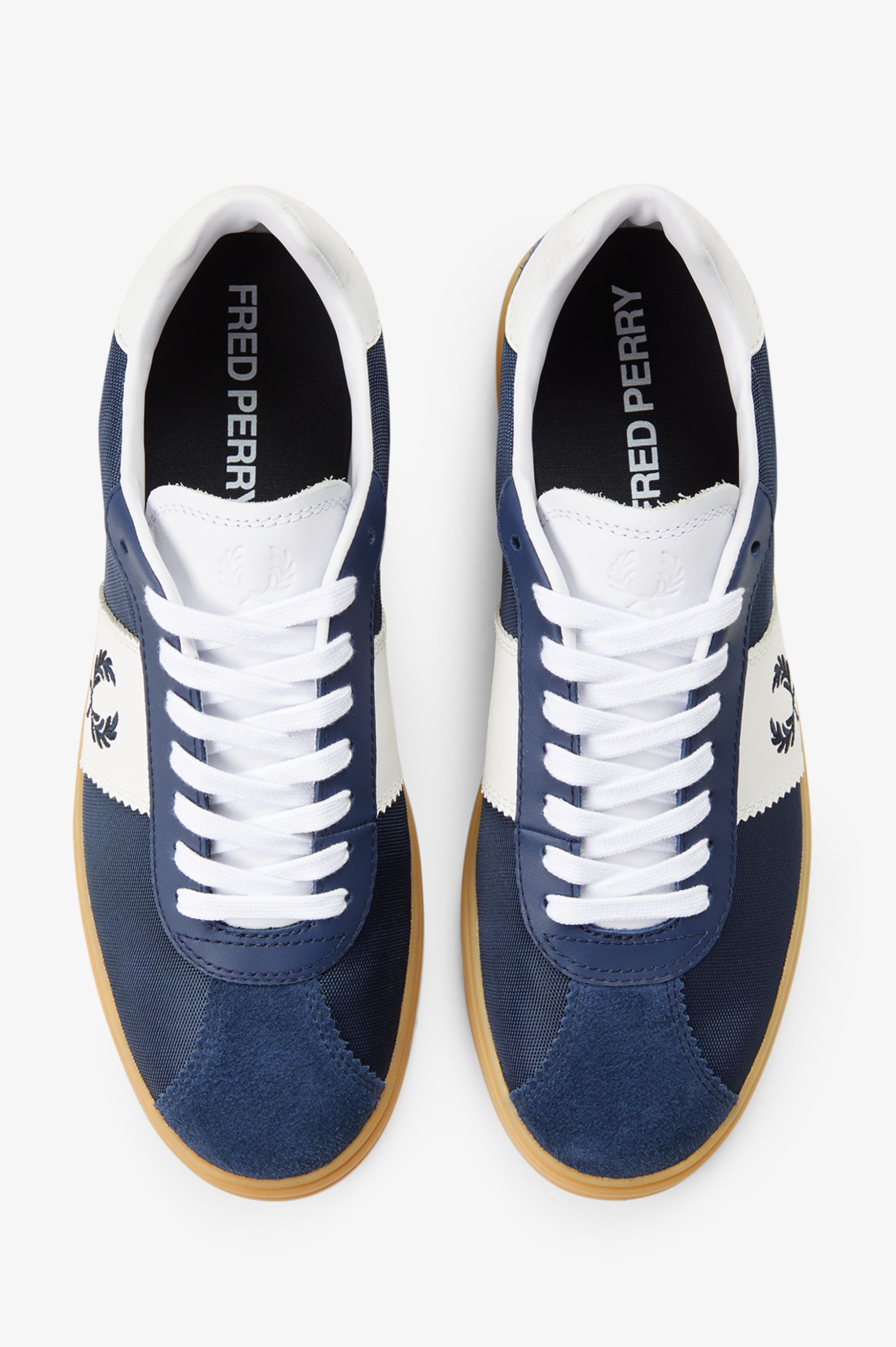 Sapatilhas 'B4' em Camurça Fred Perry Azul-2