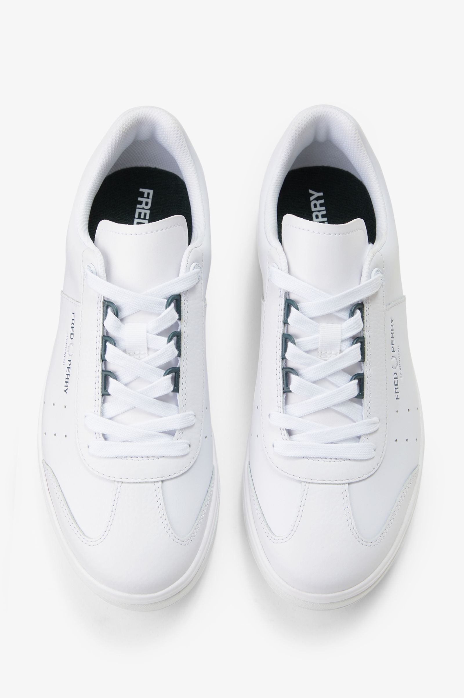 Sapatilhas 'B302' em Pele Fred Perry Branco-2