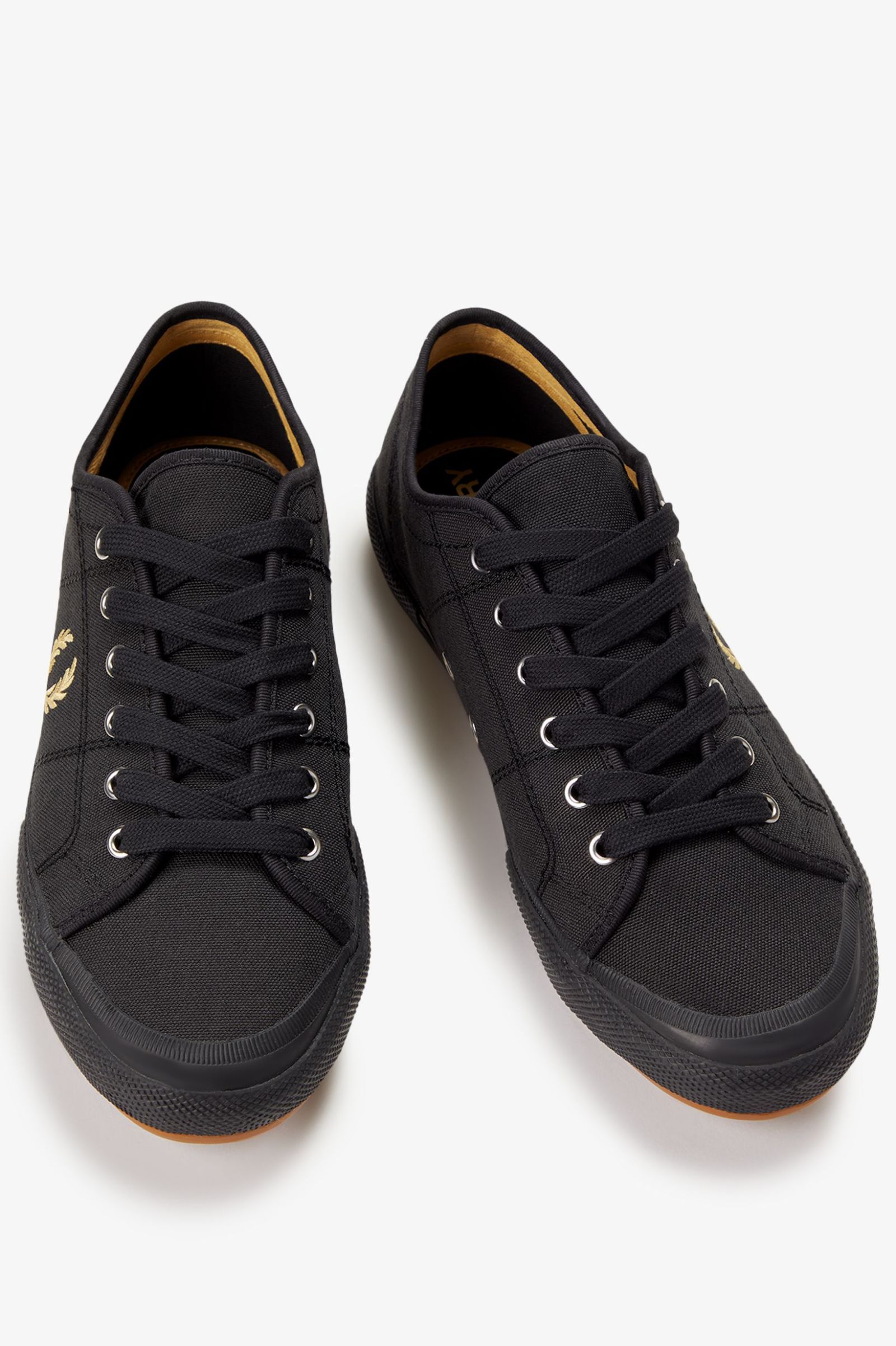 Sapatilhas Fred Perry B708 'Vintage Tennis Canvas' Preto-3
