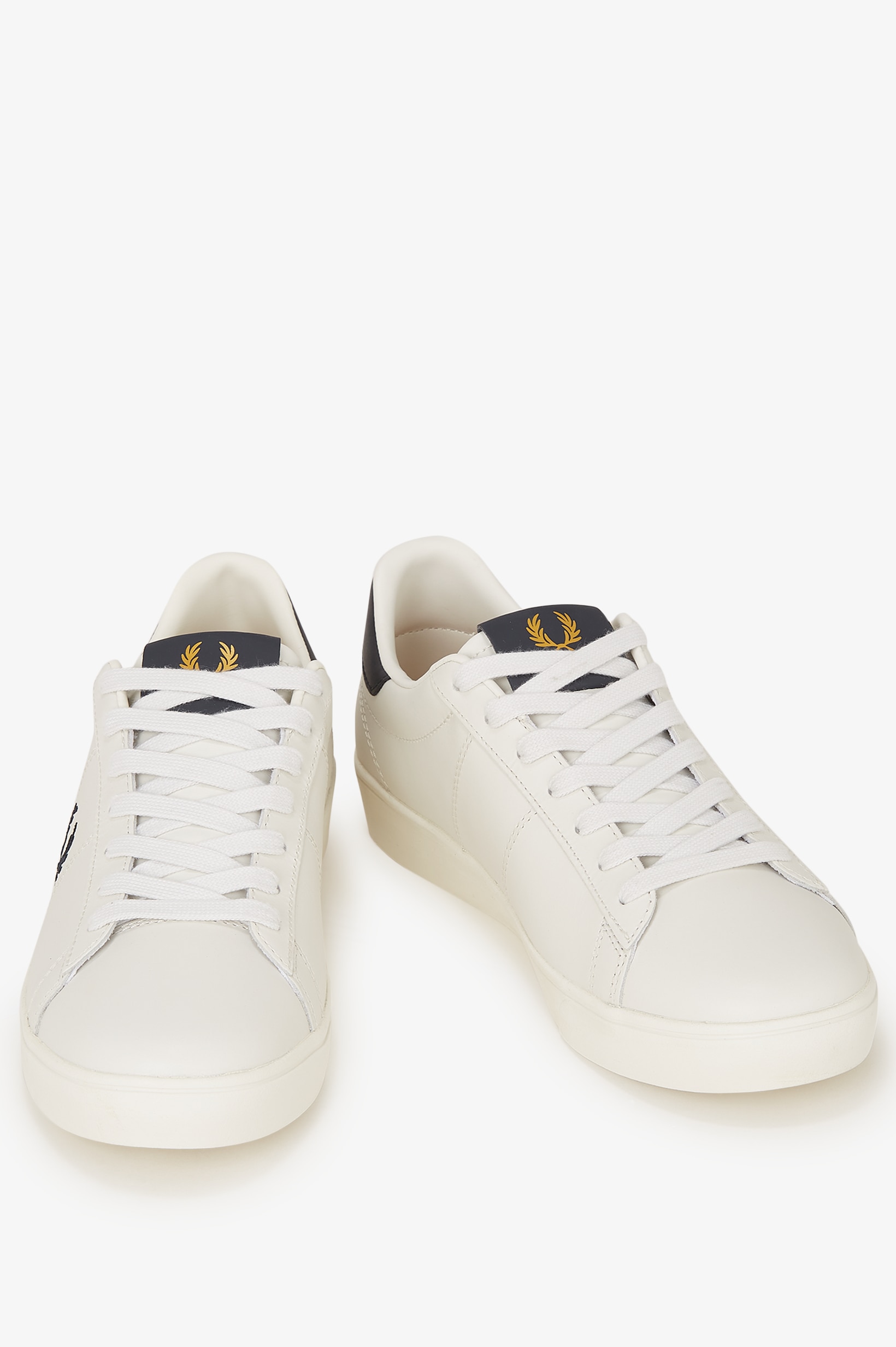 Sapatilhas Unissexo 'Spencer' em Pele Fred Perry Pérola-3