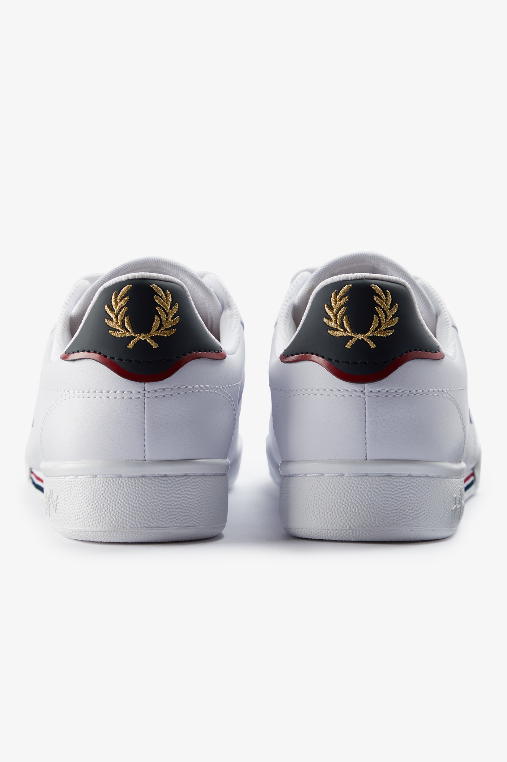 Sapatilhas 'B722' em Pele Fred Perry Pérola-5