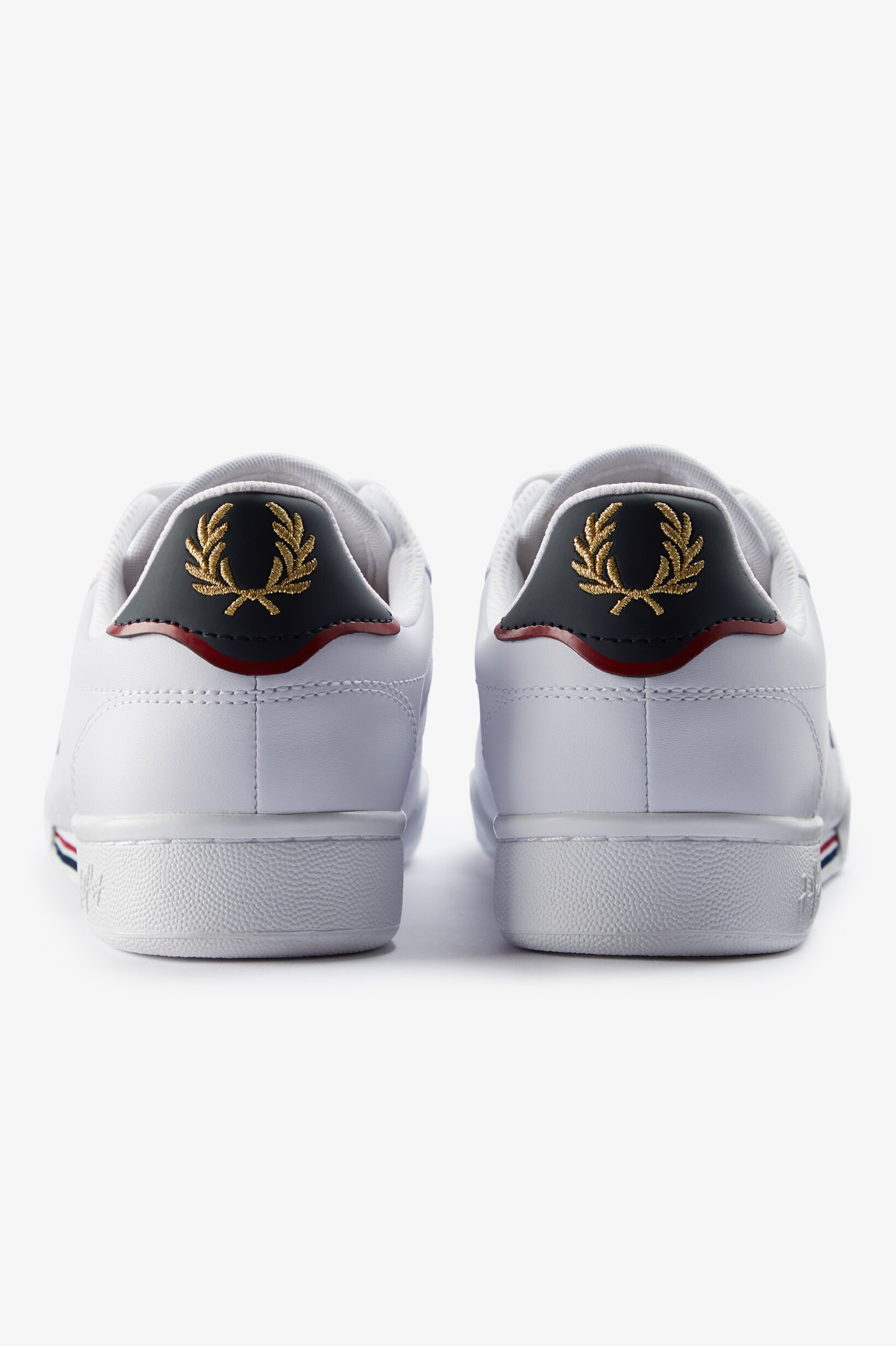 Sapatilhas 'B722' em Pele Fred Perry Pérola-5