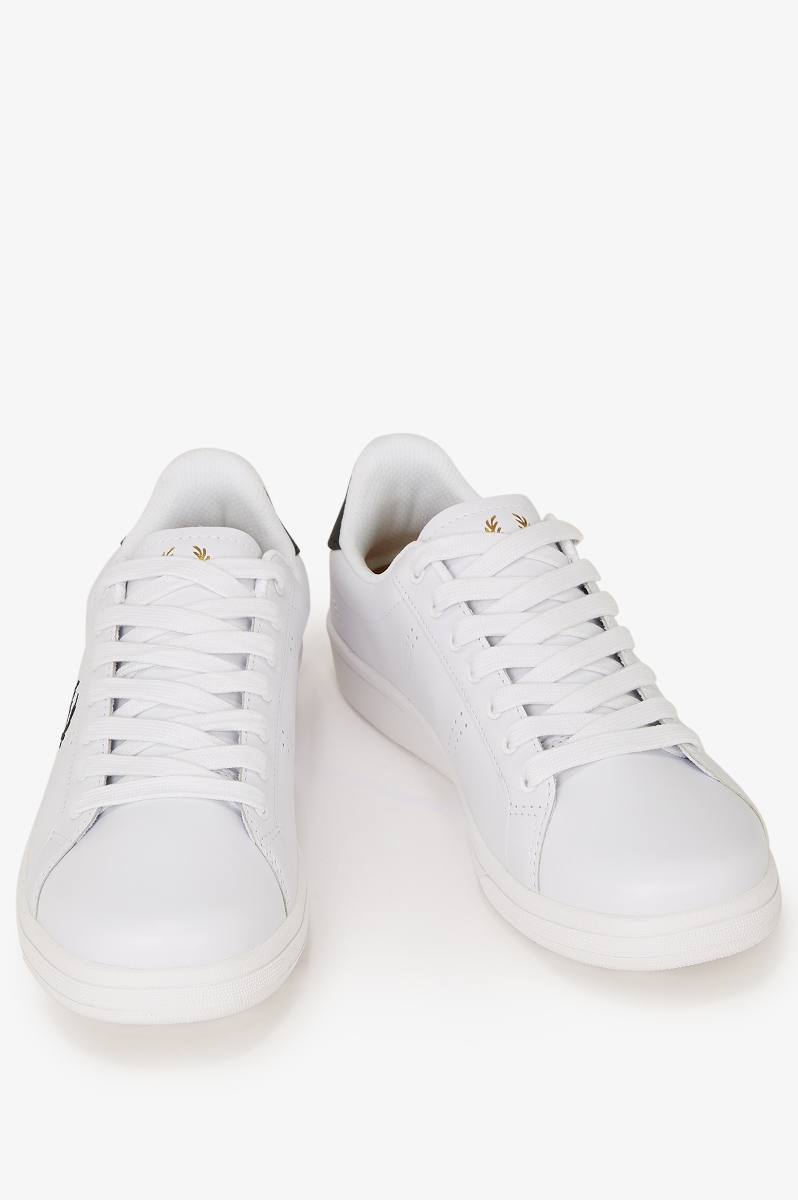 Sapatilhas Unissexo 'B721' em Pele Fred Perry Branco-3