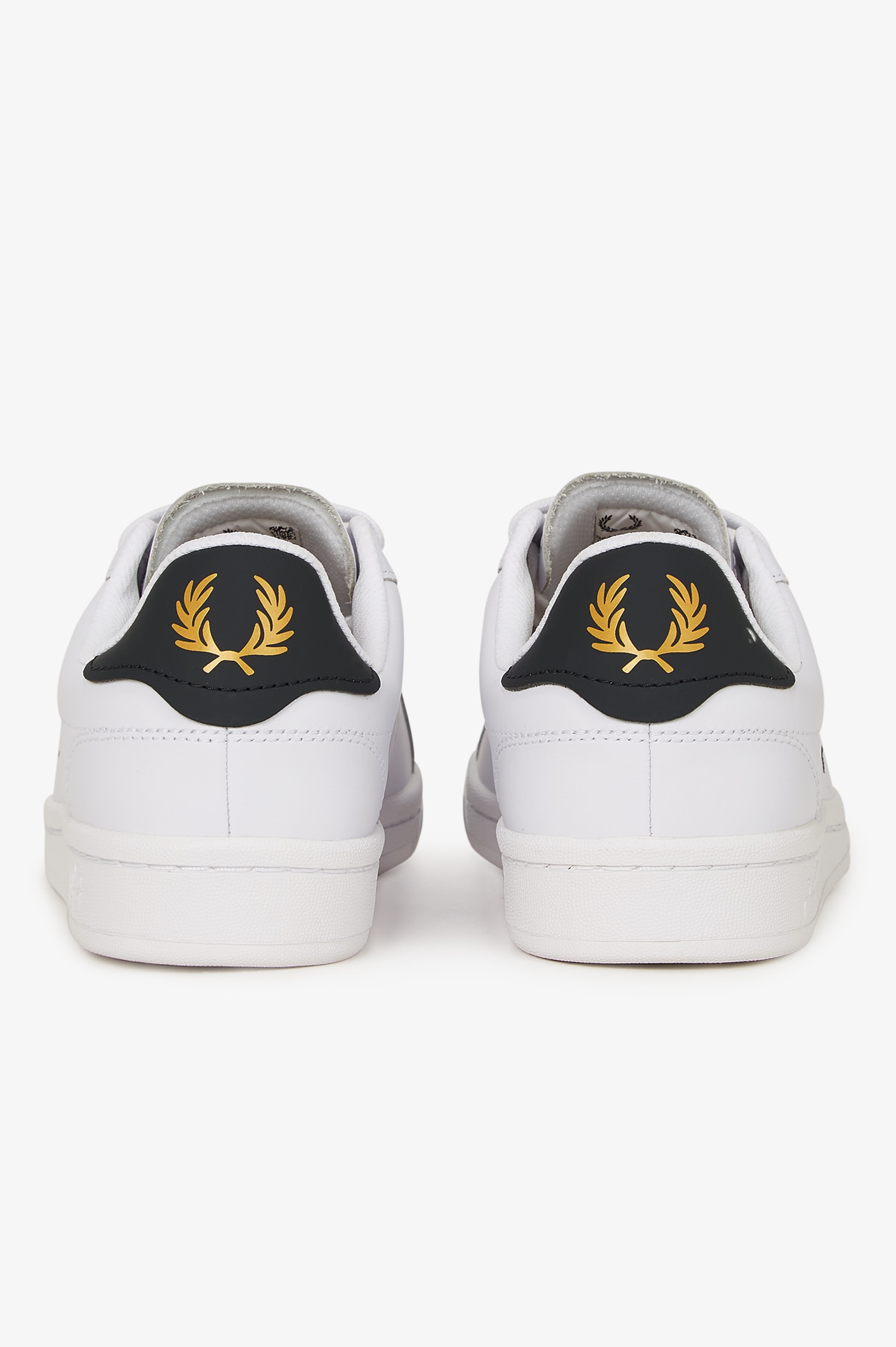 Sapatilhas Unissexo 'B721' em Pele Fred Perry Branco-5