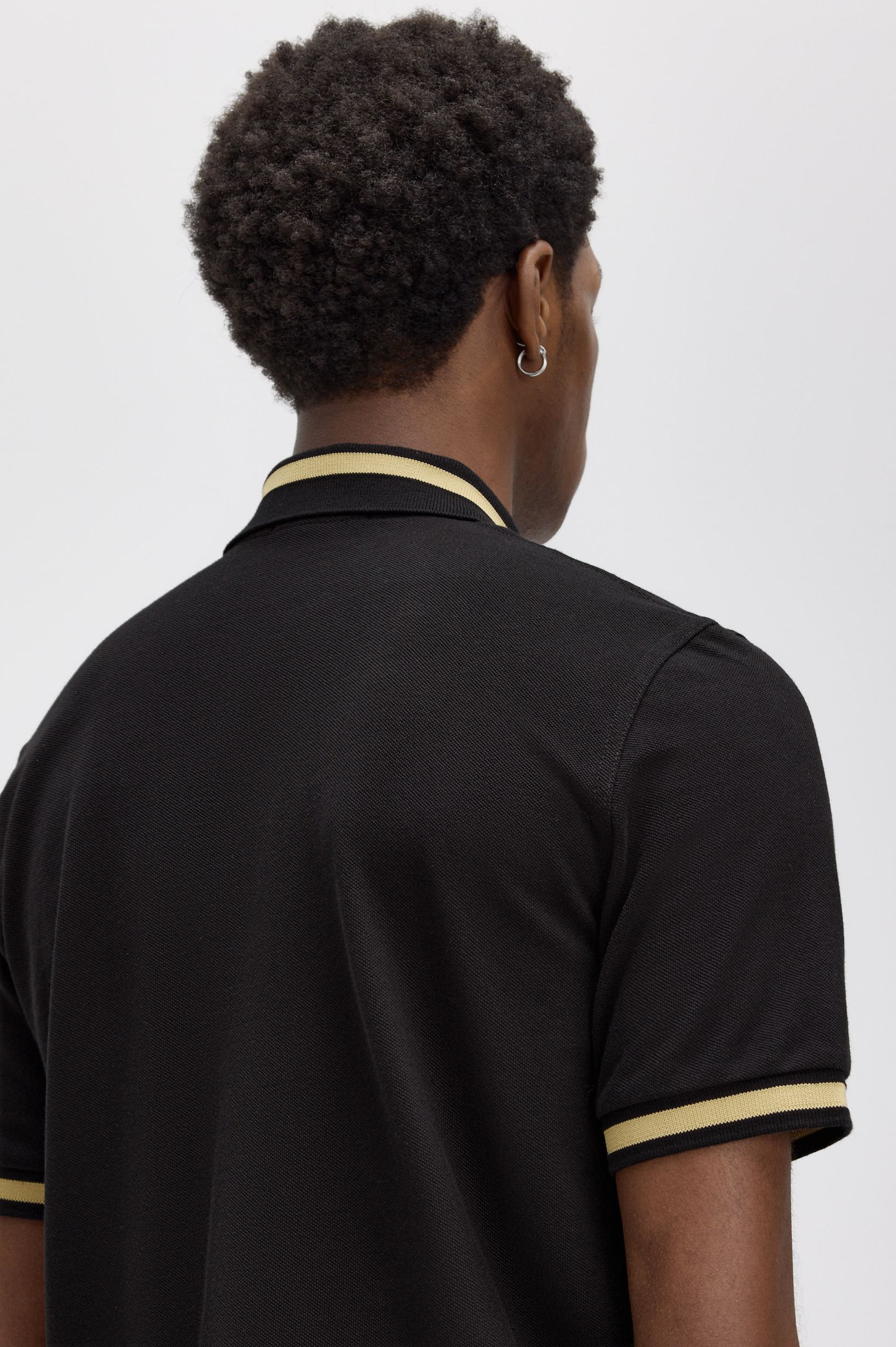 Polo Original 'Single Tipped Fred Perry Shirt' Preto-2