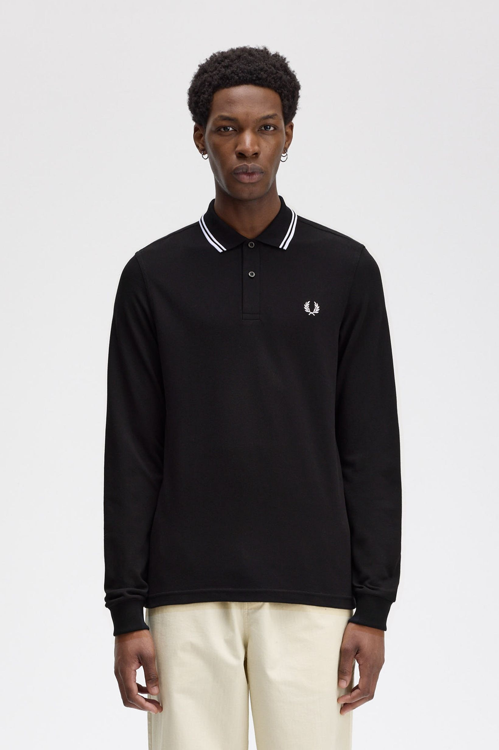Imagem 0 de Polo de Manga Comprida 'Twin Tipped Fred Perry Shirt'