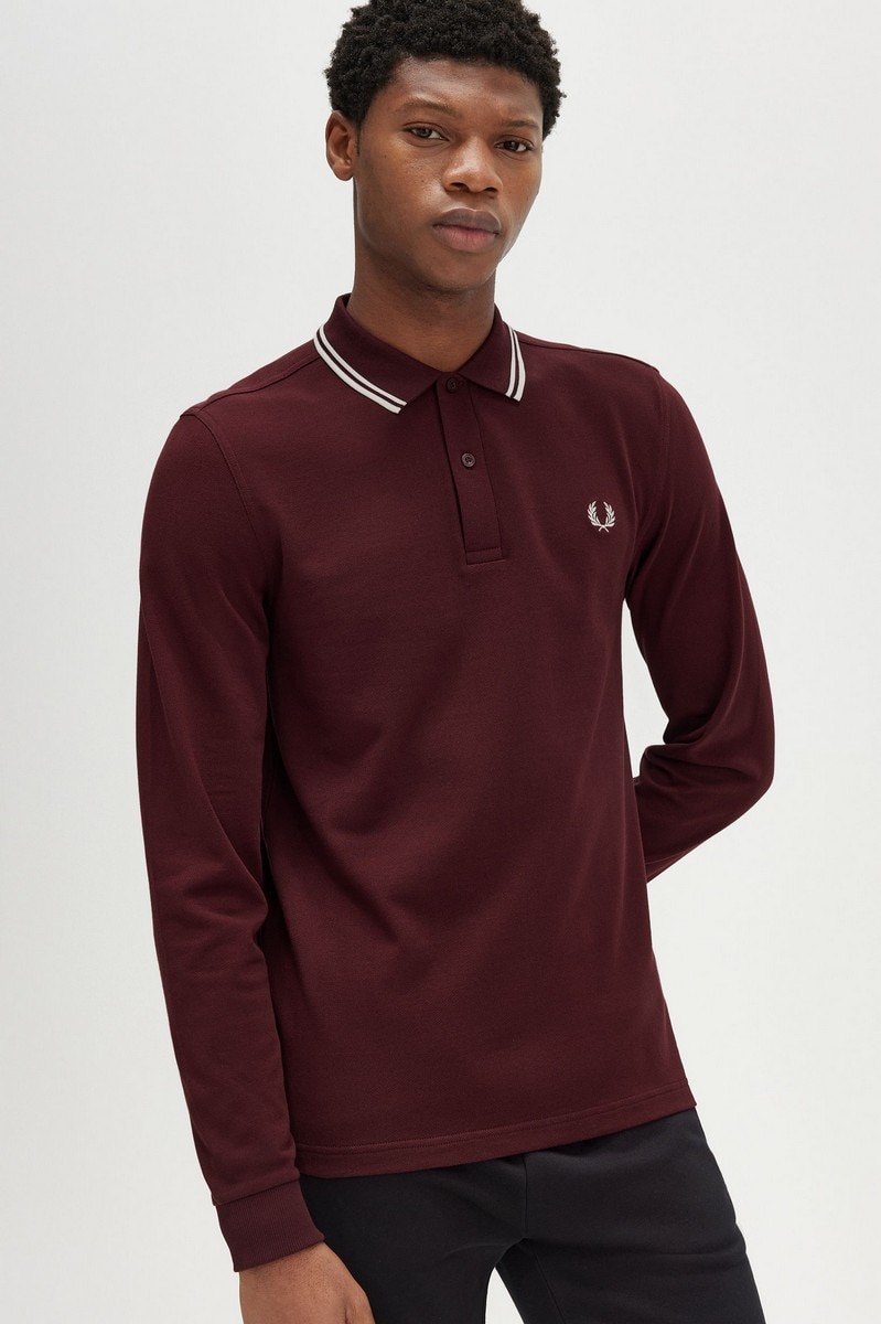 Imagem 0 de Polo de Manga Comprida 'Twin Tipped Fred Perry Shirt'