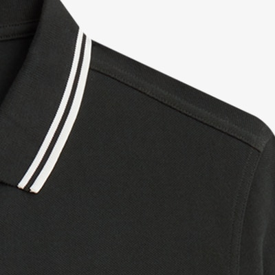Polo de Manga Comprida 'Twin Tipped Fred Perry Shirt' Verde-escuro-3