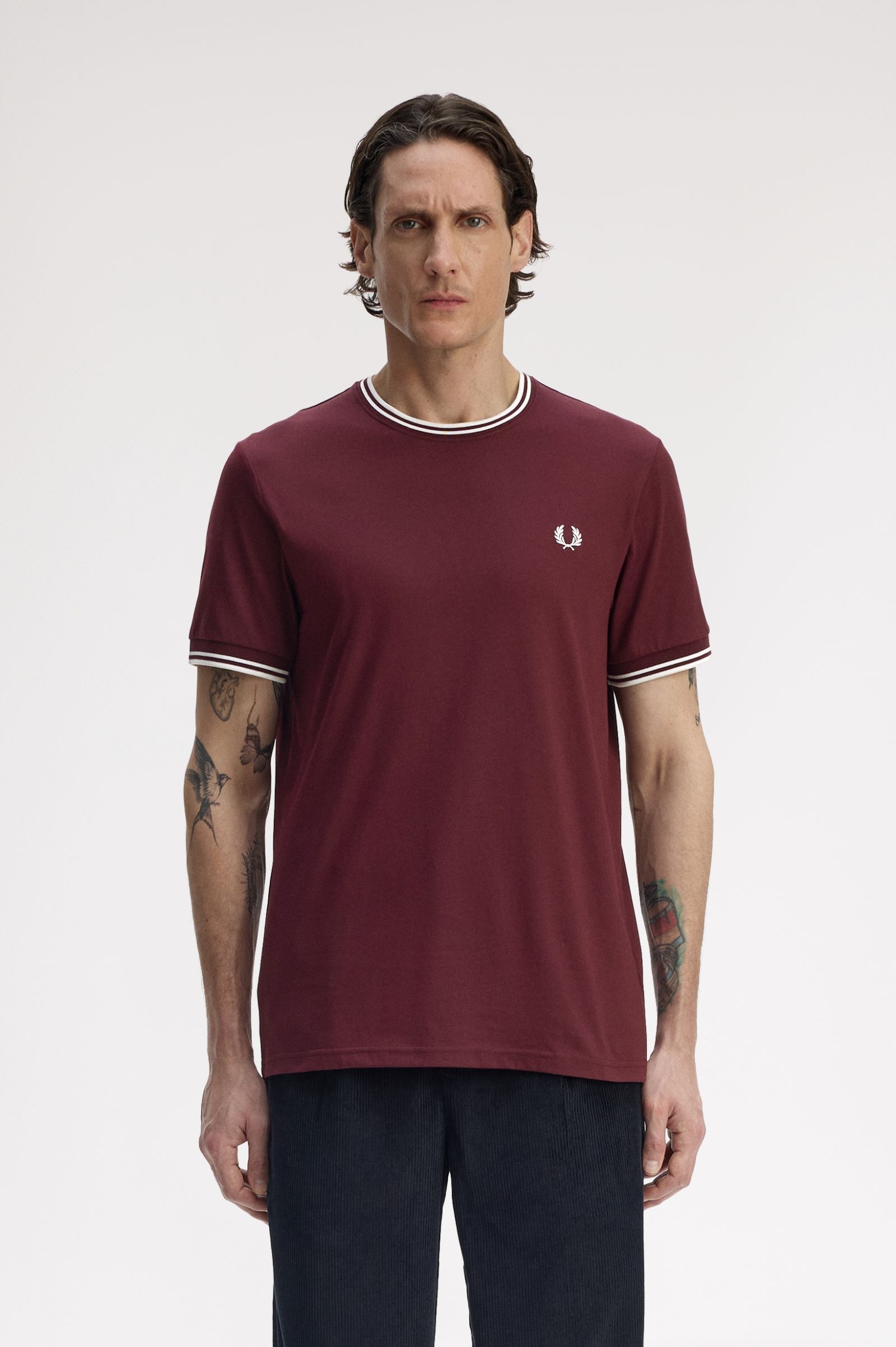 Imagem 0 de T-Shirt 'Twin Tipped' em Bordeaux