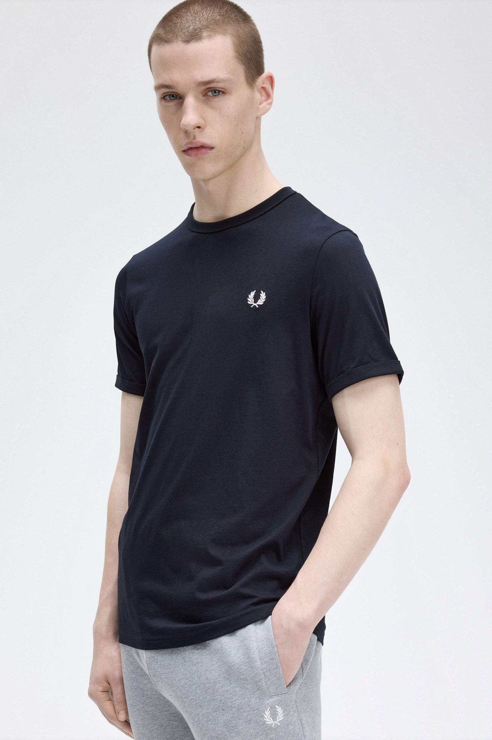 T-Shirt 'Ringer' Azul-marinho-2
