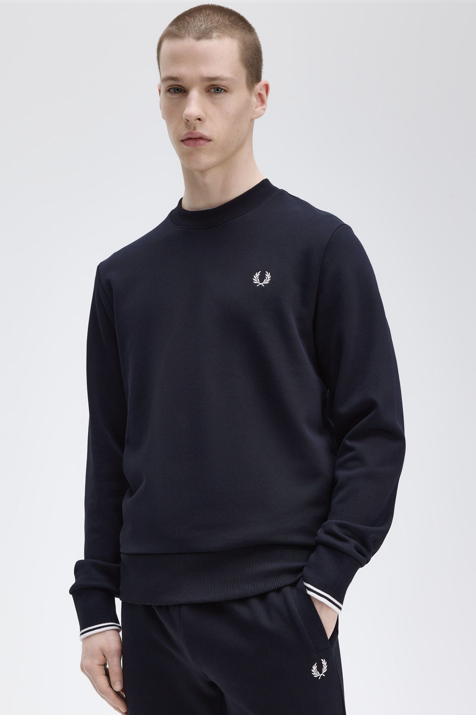 Imagem 0 de Sweatshirt Gola Redonda em Azul Marinho