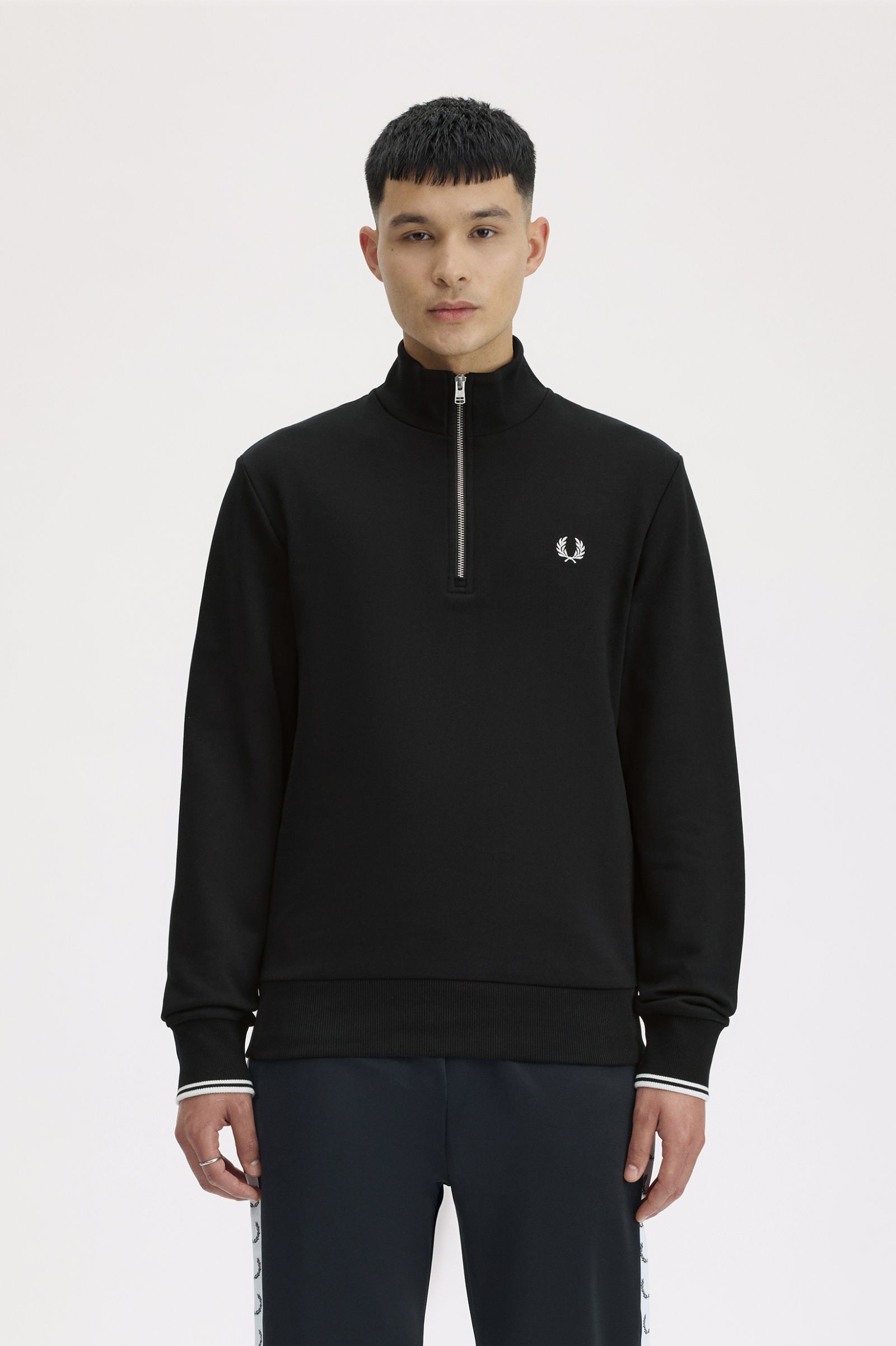 Imagem 0 de Sweatshirt com Fecho de Correr em Azul Marinho
