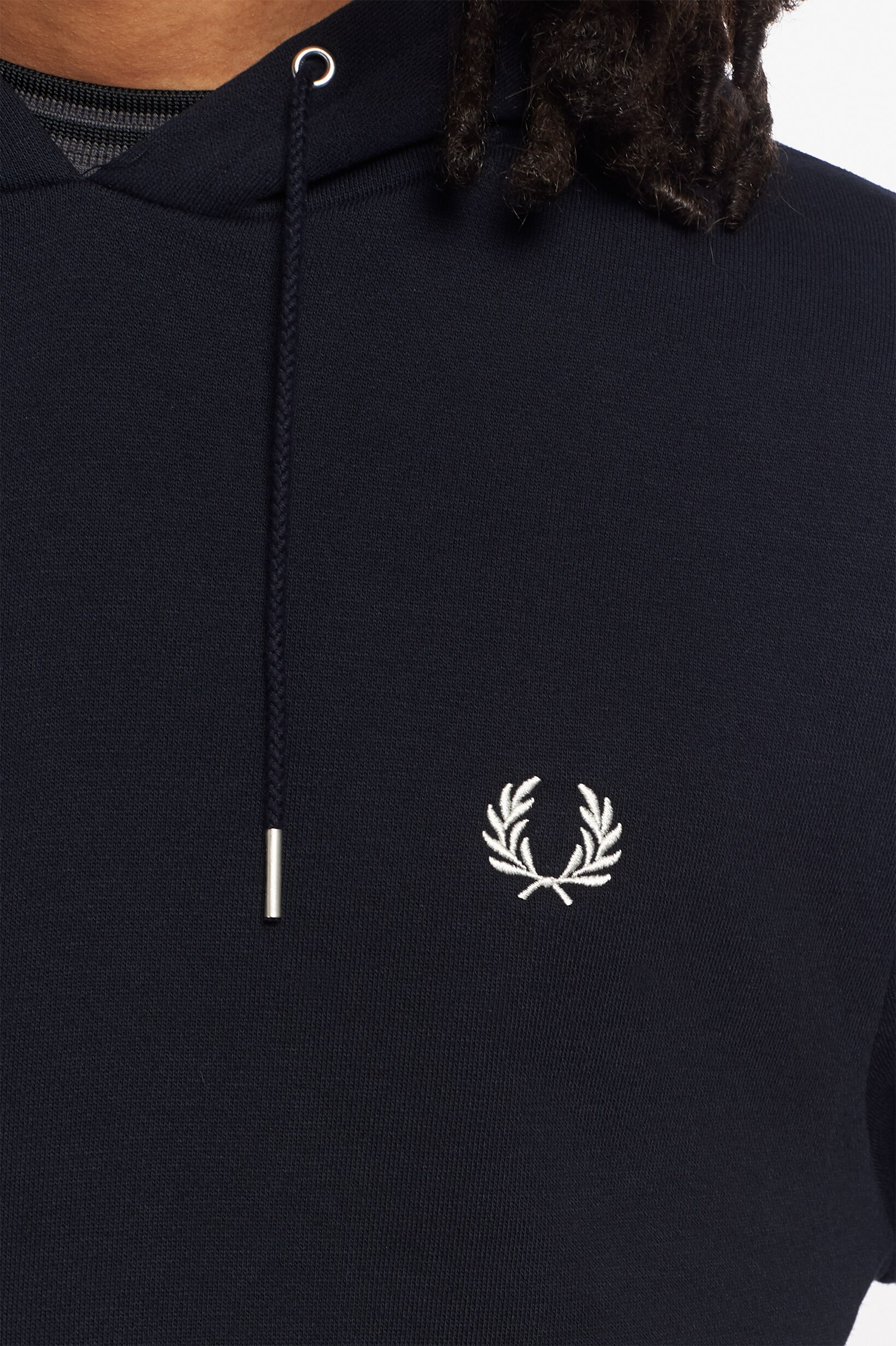 Sweatshirt com Capuz em Azul Marinho Azul-marinho-3