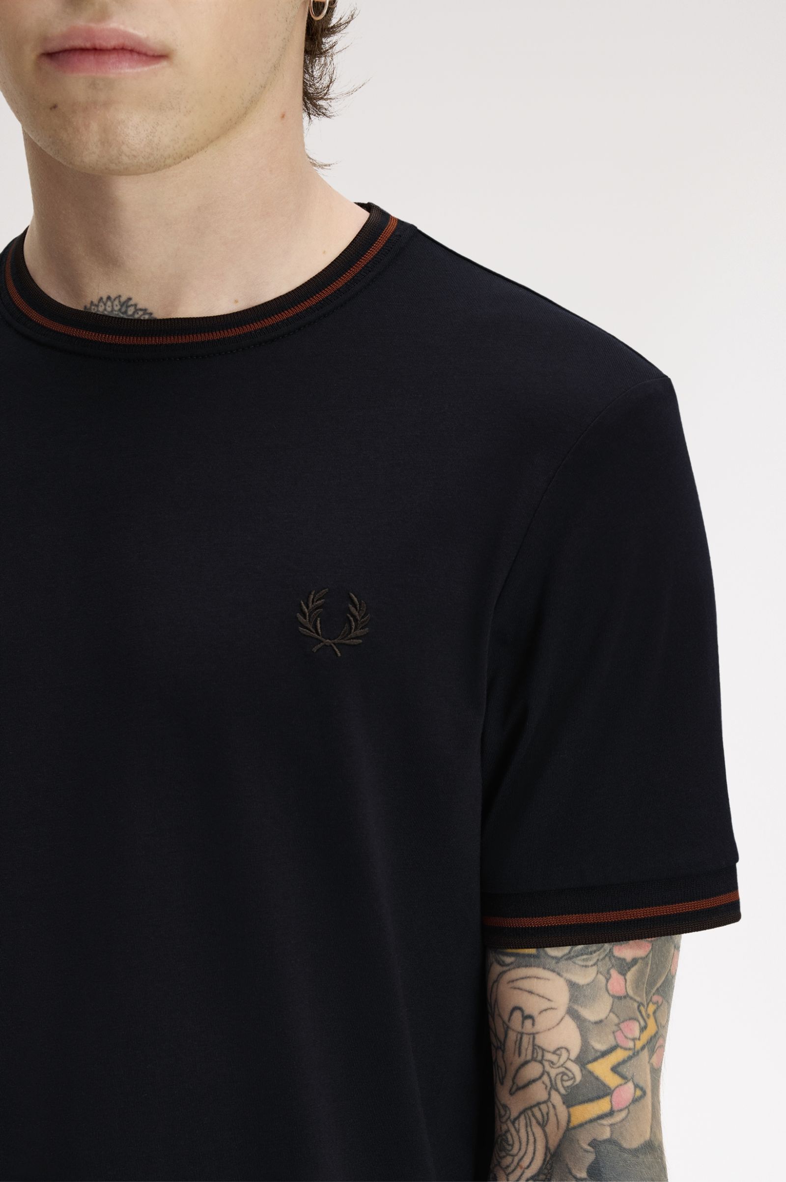 T-Shirt 'Twin Tipped' em Azul Azul-2