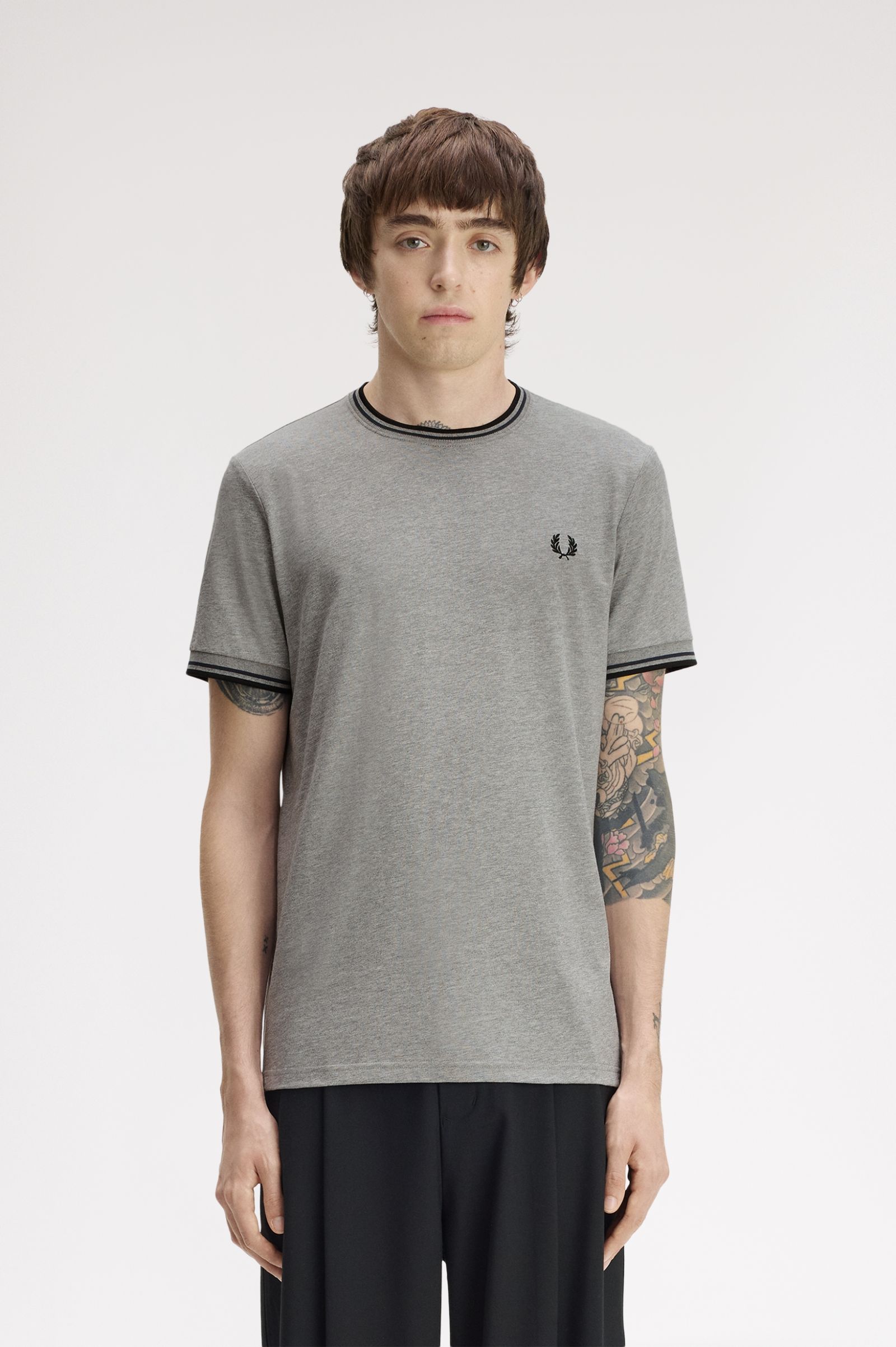 Imagem 0 de T-Shirt 'Twin Tipped' em Cinzento