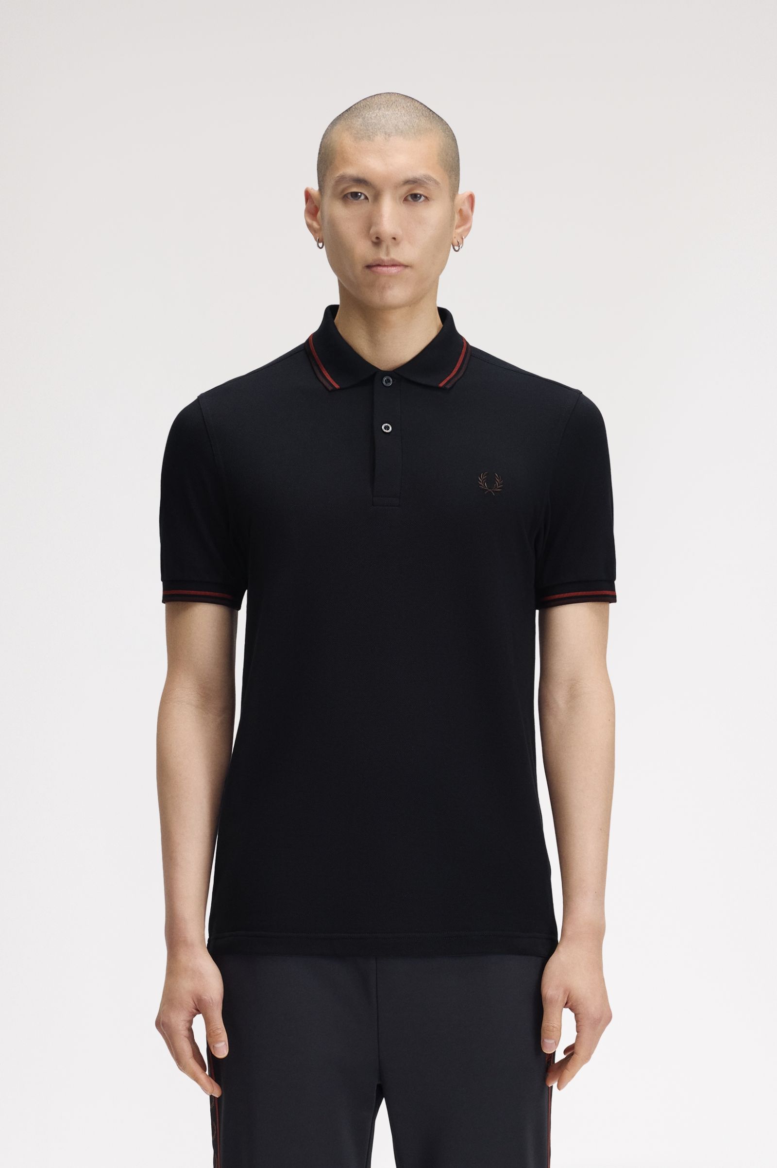 Imagem 0 de Polo Original  'Twin Tipped Fred Perry Shirt' em Azul-marinho