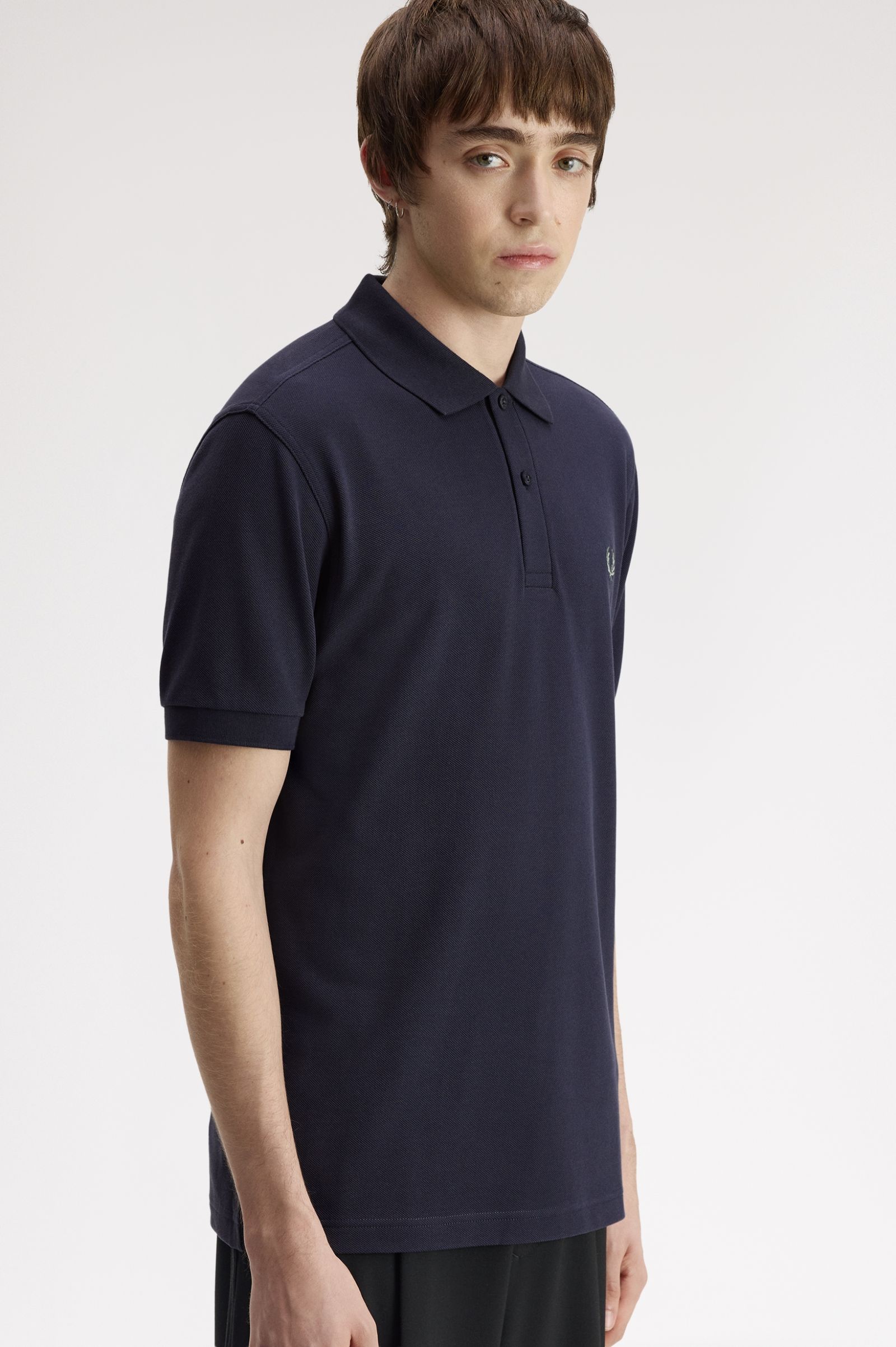Polo Fred Perry 'M6000' em Azul-escuro Azul-escuro-2