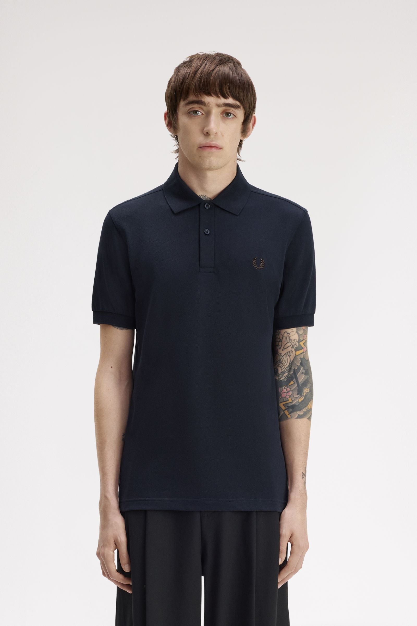 Imagem 0 de Polo Fred Perry 'M6000' em Azul-marinho