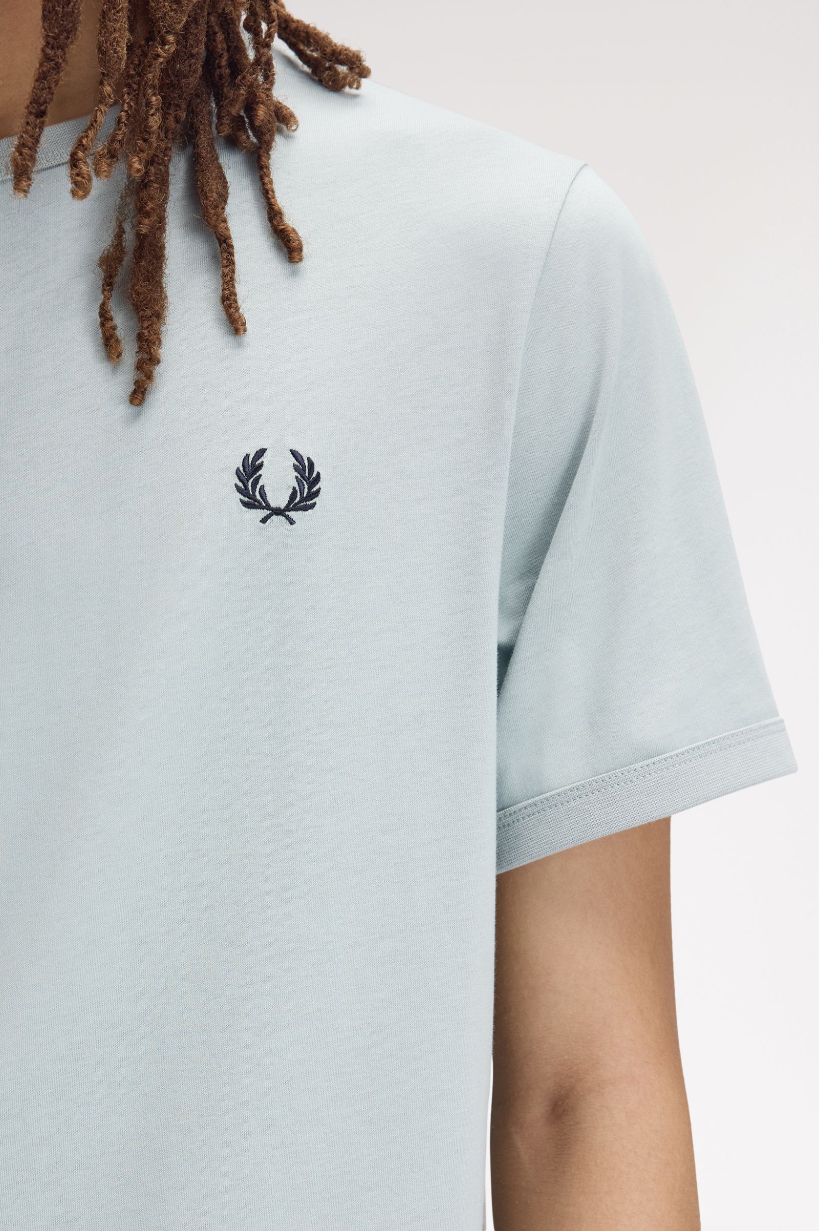T-Shirt 'Ringer' em Azul-claro Azul-claro-3