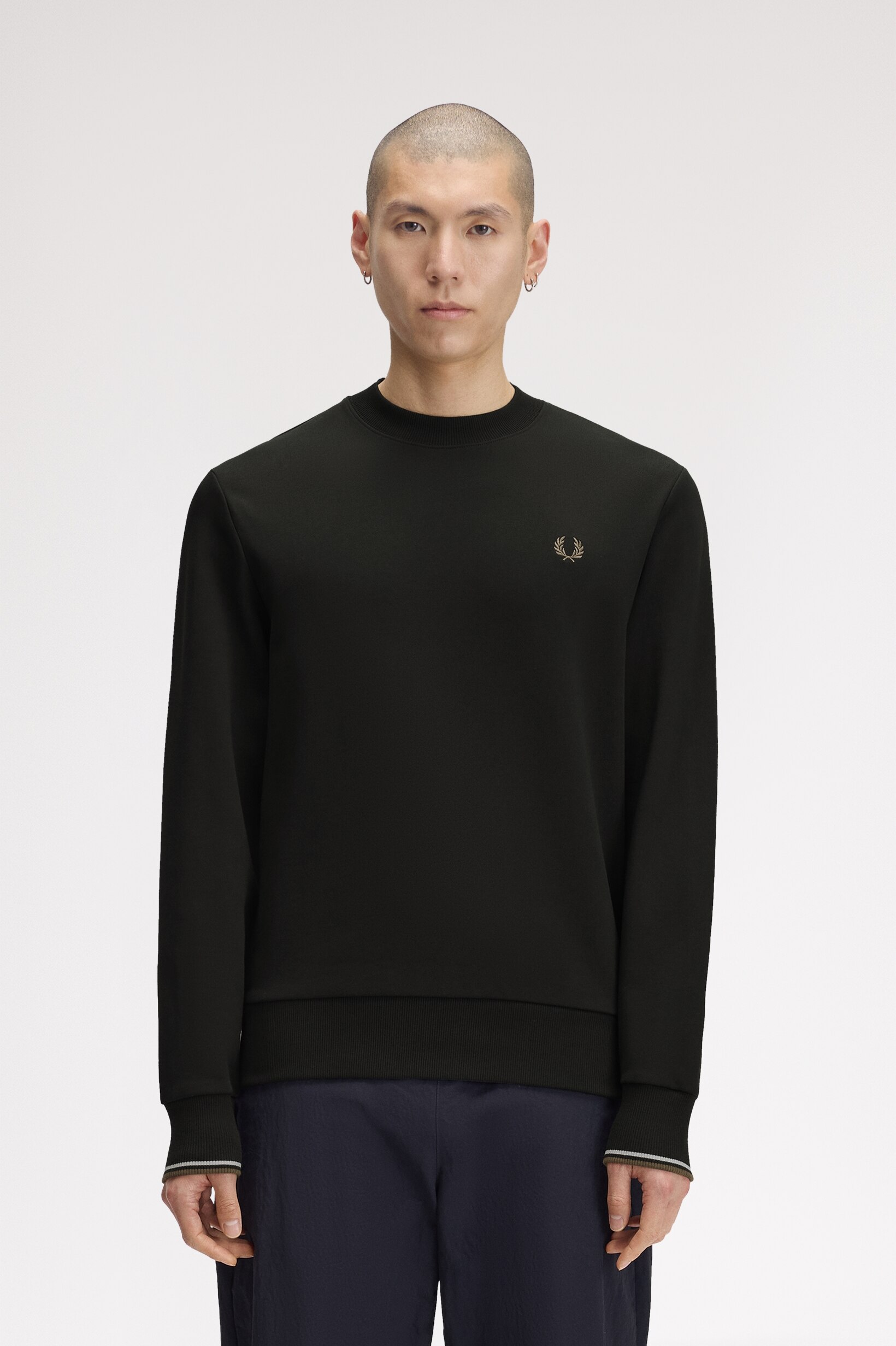 Imagem 0 de Sweatshirt Gola Redonda em Verde-escuro