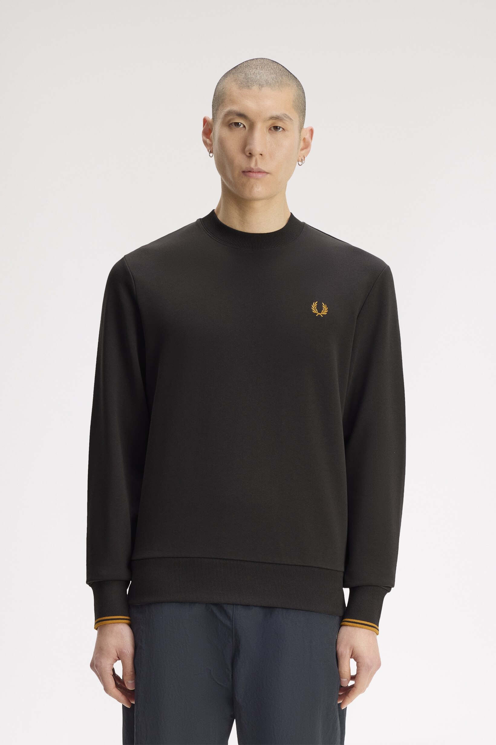Sweatshirt Gola Redonda em Cinzento-escuro Cinzento-escuro-1