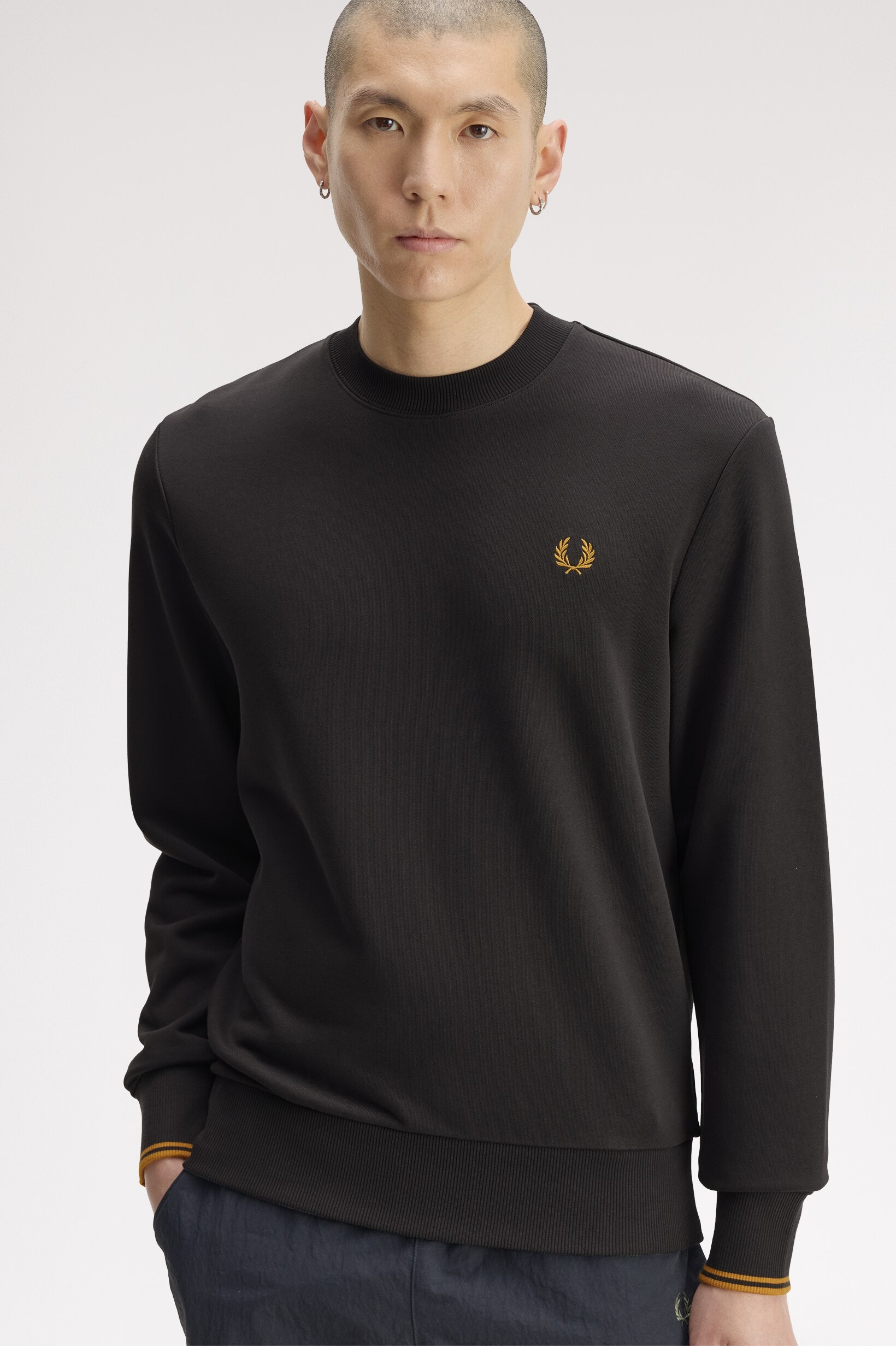 Sweatshirt Gola Redonda em Cinzento-escuro Cinzento-escuro-2