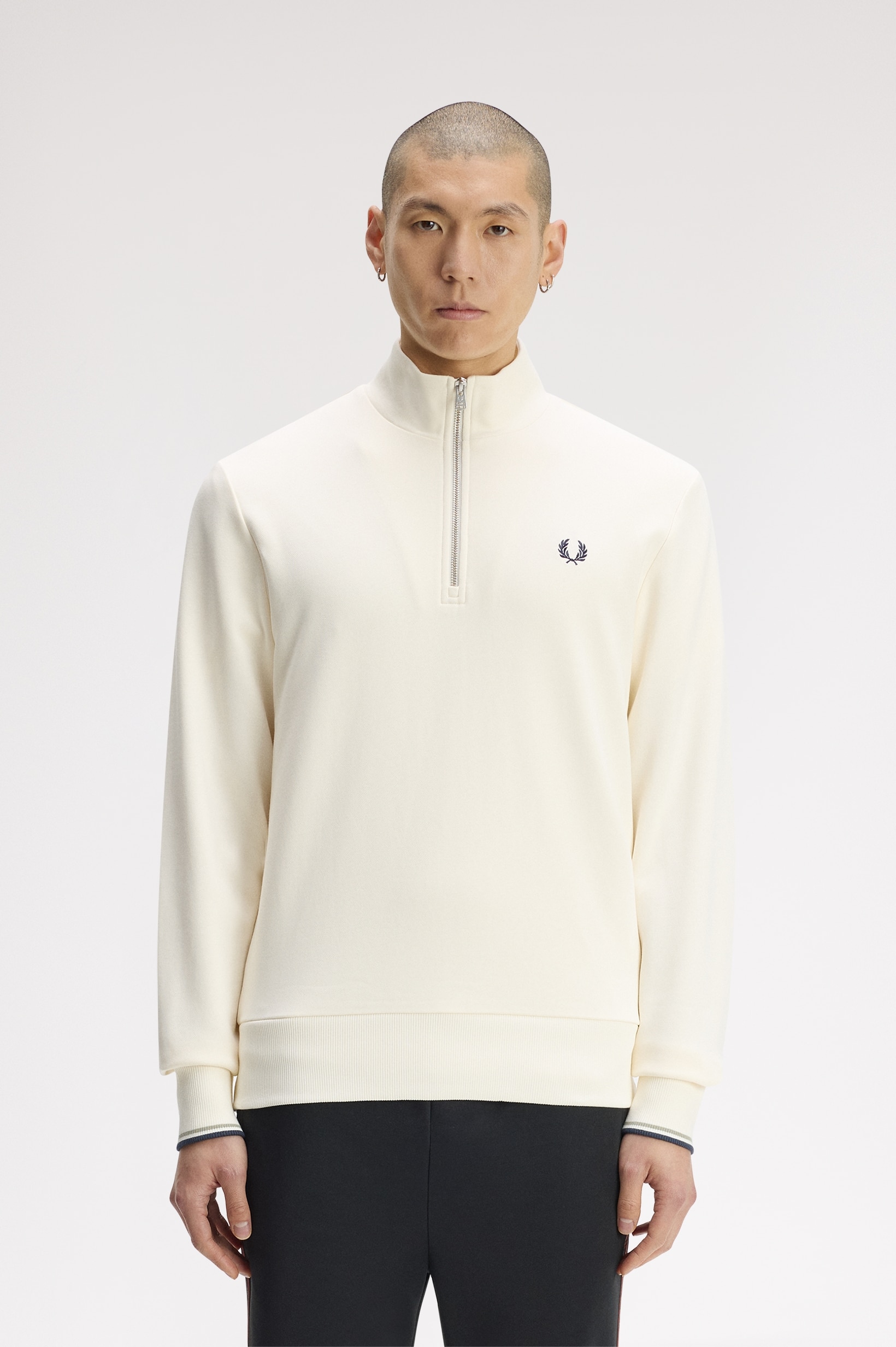 Imagem 0 de Sweatshirt com Fecho de Correr em Cru