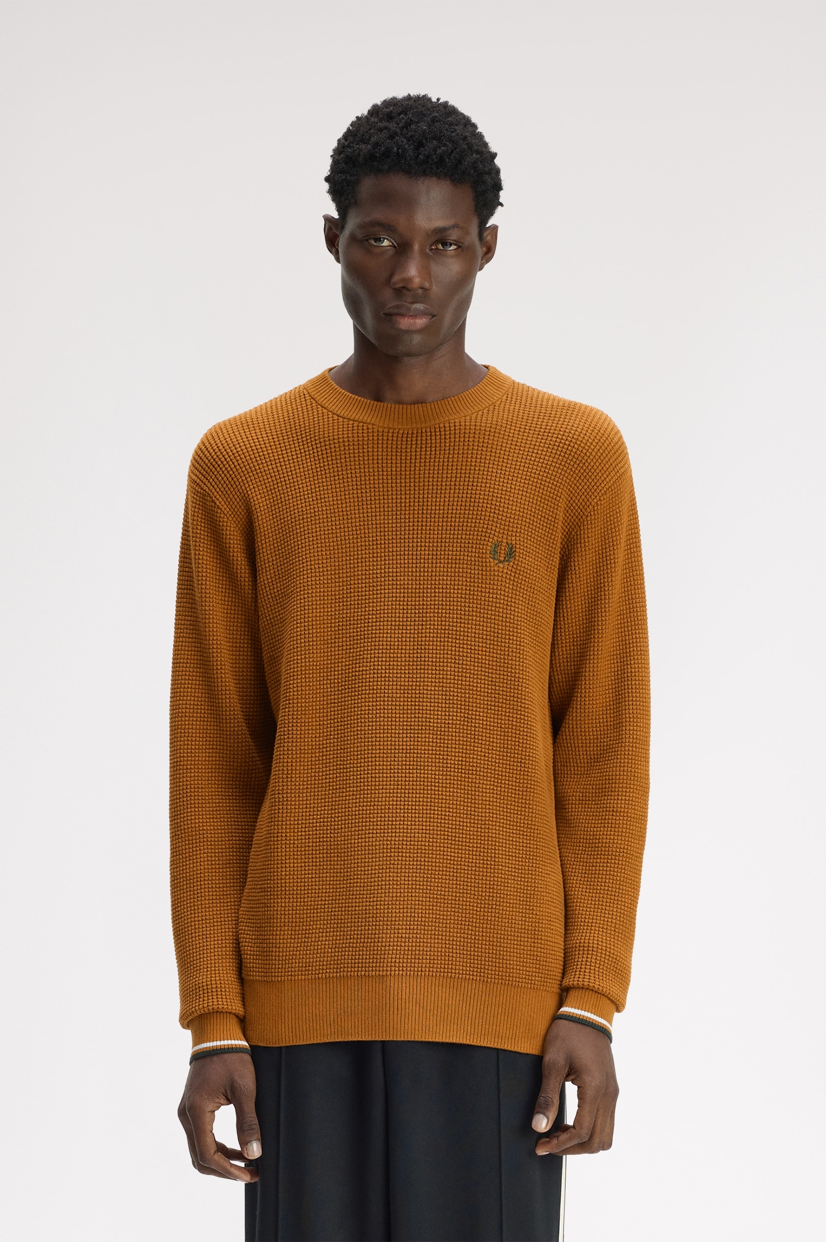 Imagem 0 de Camisola 'Waffle Stitch' em Camel
