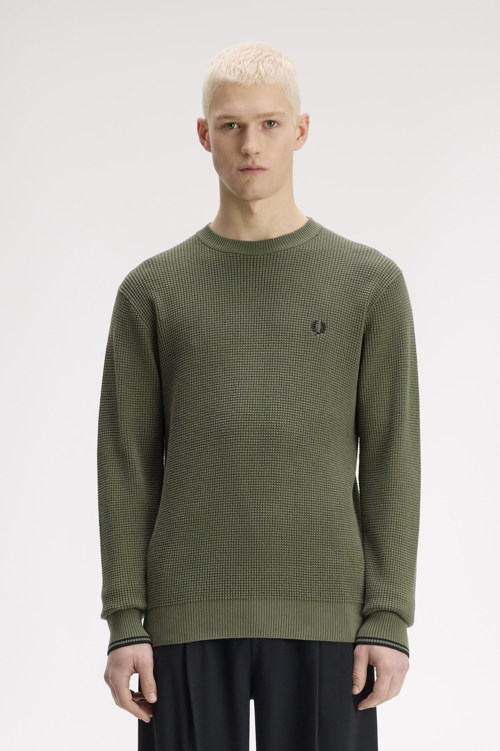 Imagem 0 de Camisola 'Waffle Stitch' em Verde