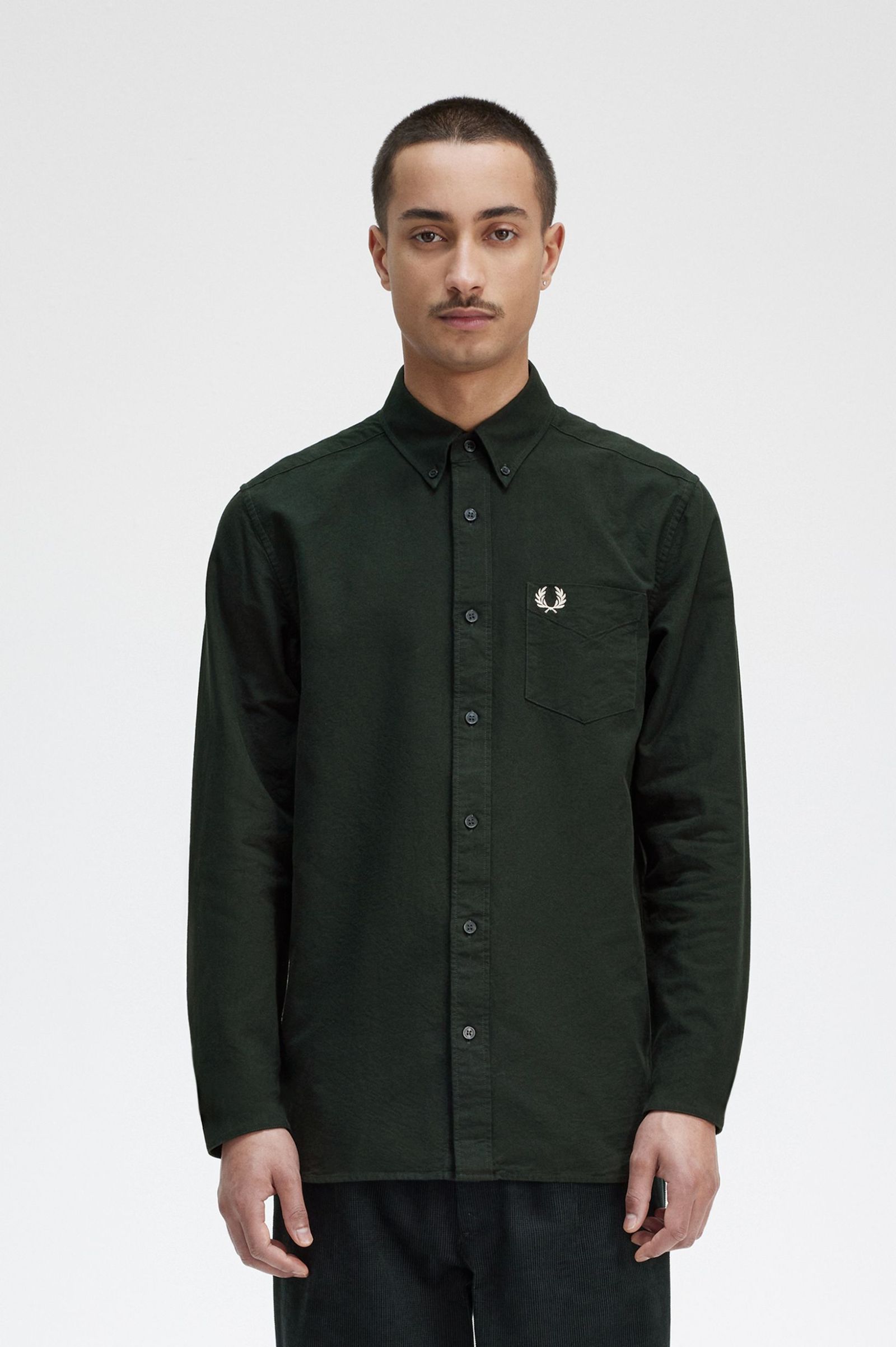 Imagem 0 de Camisa verde escuro 'Oxford'