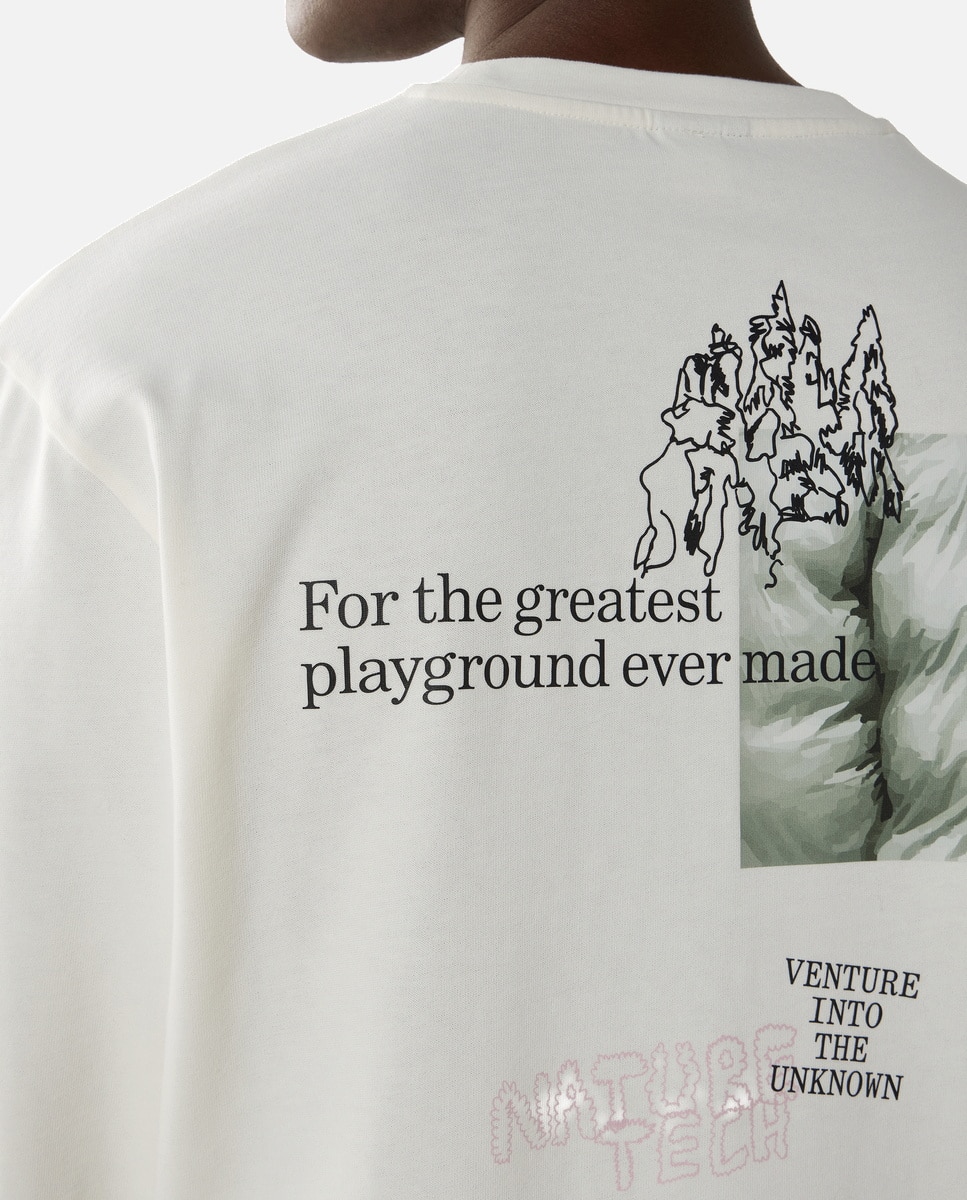 T-shirt Haglöfs Ls Haglöfs Branco-5